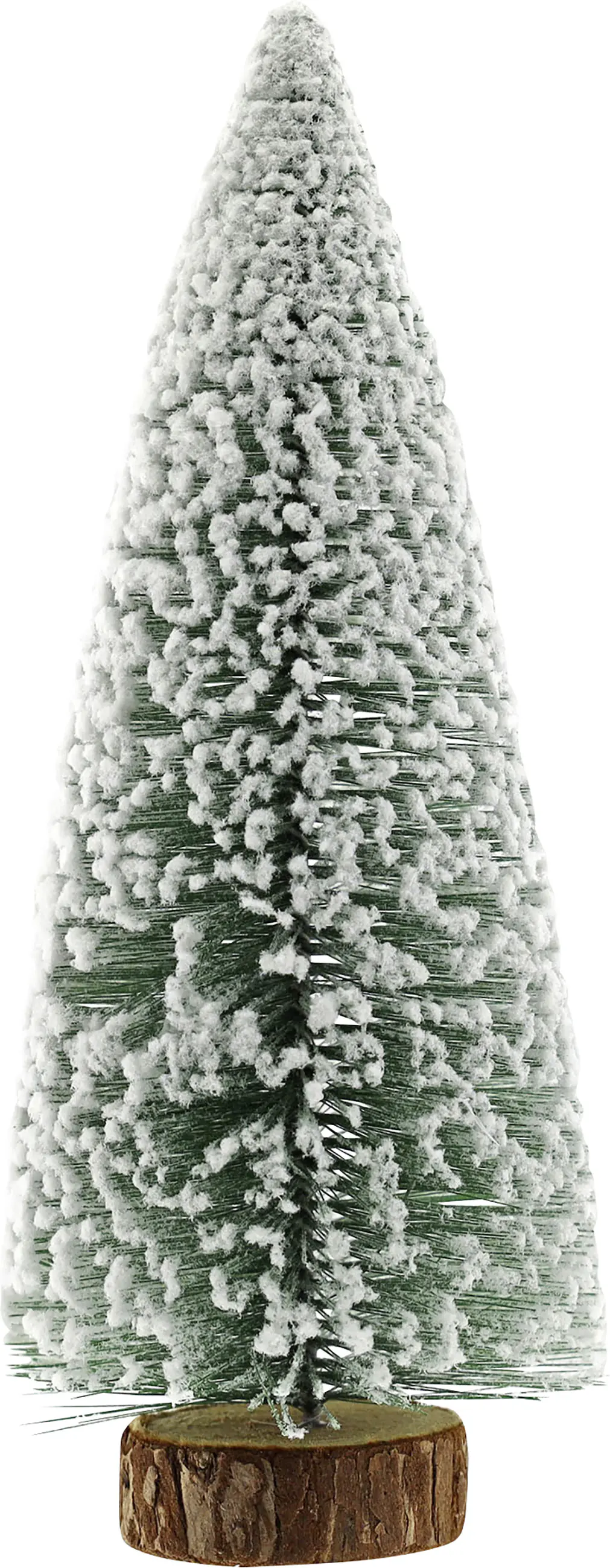 Dekofigur Tannenbaum mit Schnee 22 cm grün-weiß