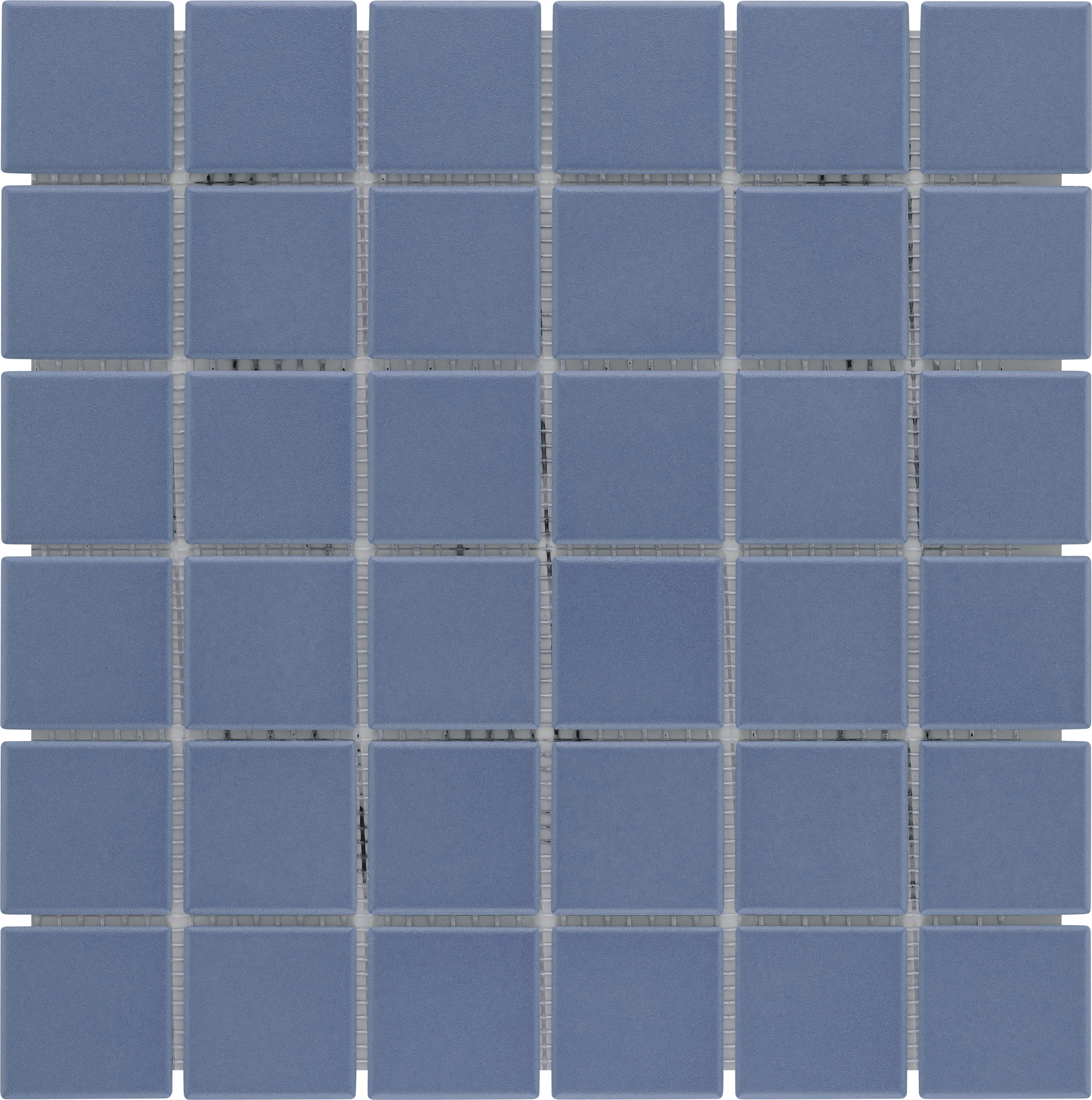 KNG Mosaikfliese rutschhemmend 29,7 x 29,7 cm blau unglasiert