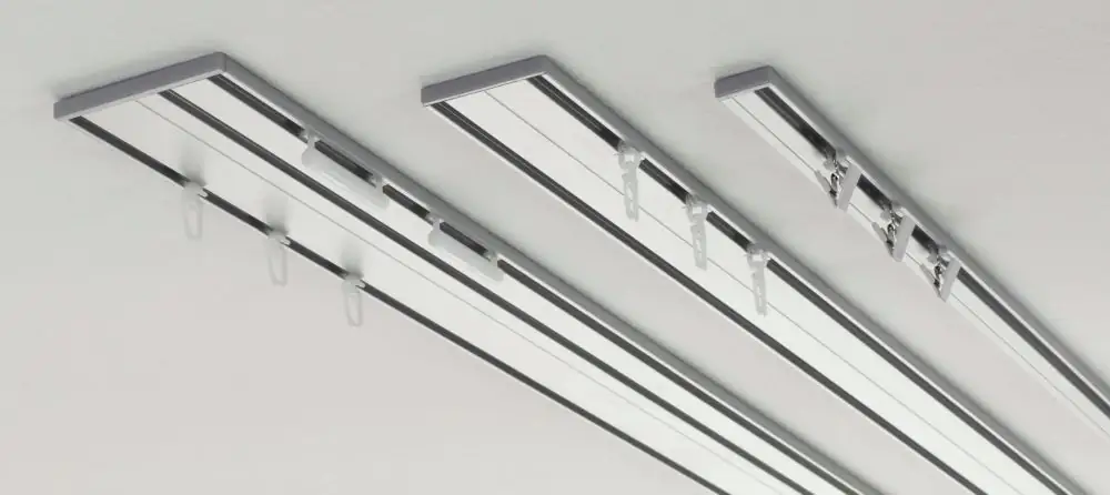 Gardinia Aluminium-Vorhangschiene 2-läufig, 250 cm