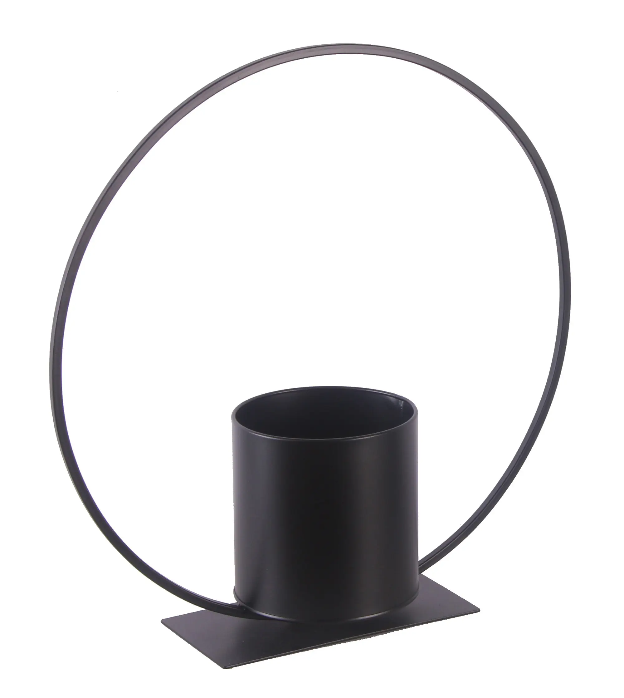 TrendLine Pflanztopf Metall Ø 12,5 x 40 cm schwarz