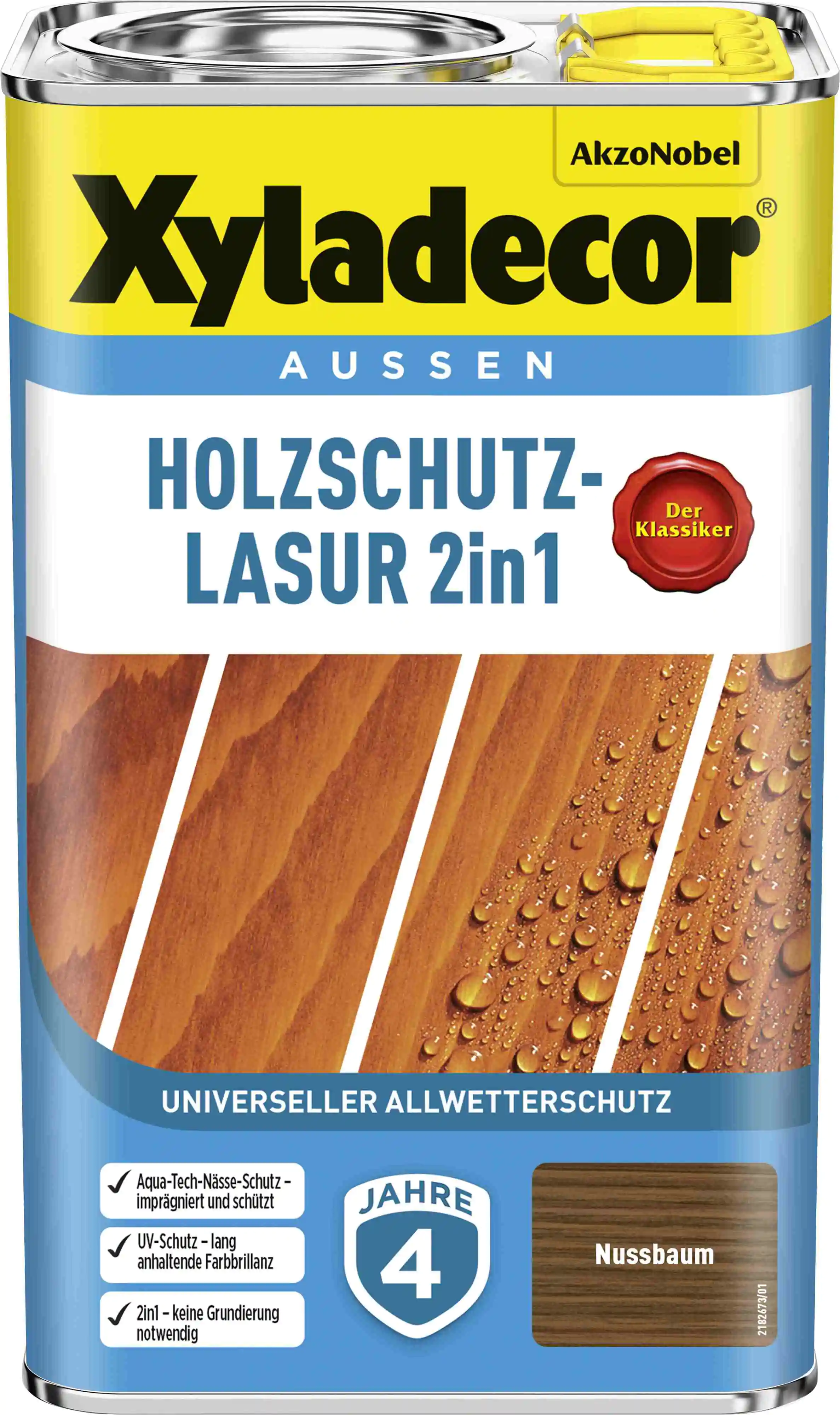 Xyladecor Holzschutzlasur 2,5 L nussbaum Xyladecor Holzschutzlasur 2,5 L nussbaum