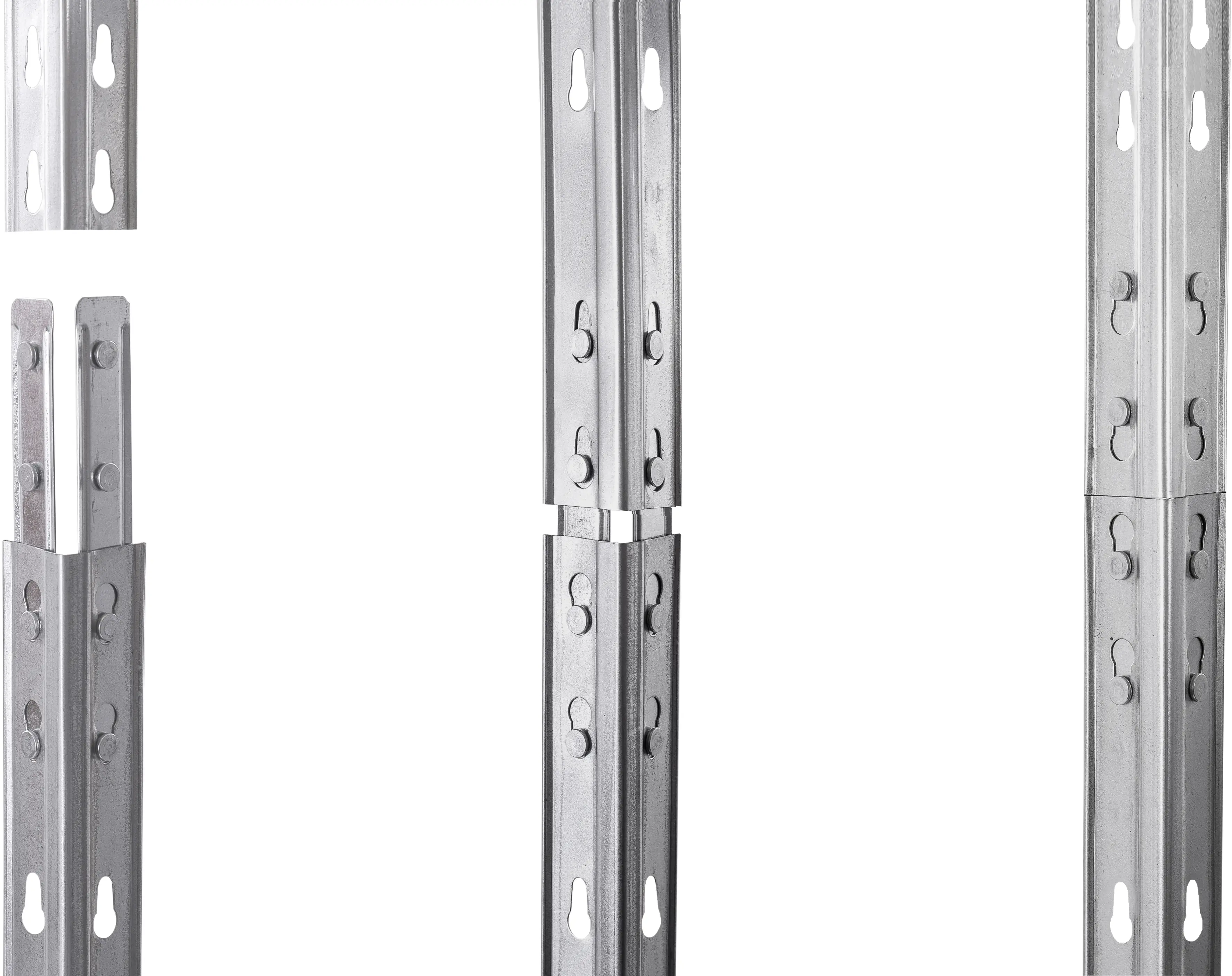 Werkstattregal eckig Stahl Rivet 180 x 90 cm 4 Holzböden 1000 kg