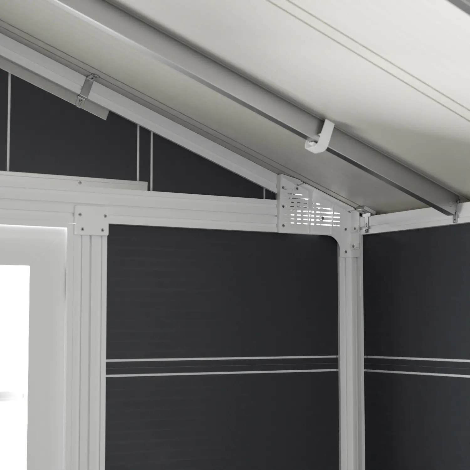 Grosfillex Gartenhaus Deco H 11 370 x 407 cm (inkl. Dachüberstand)