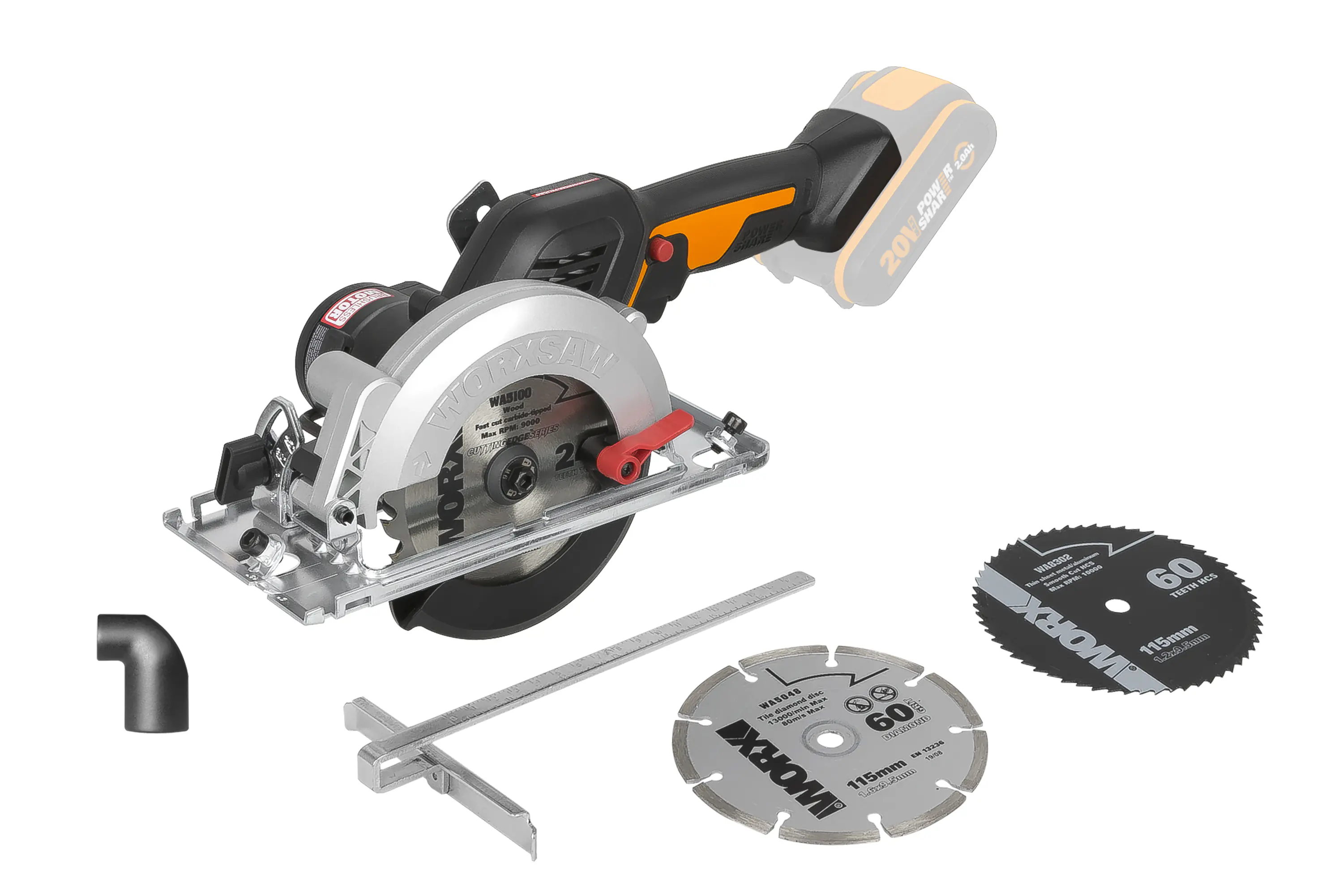 Worx Nitro Akku Kreissäge WX531.9 20 V Solo Worx Nitro Akku Kreissäge WX531.9 20 V Solo