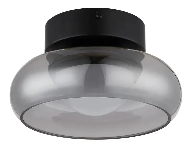 Globo Deckenleuchte Carlene Ø 20 x 10 cm schwarz matt