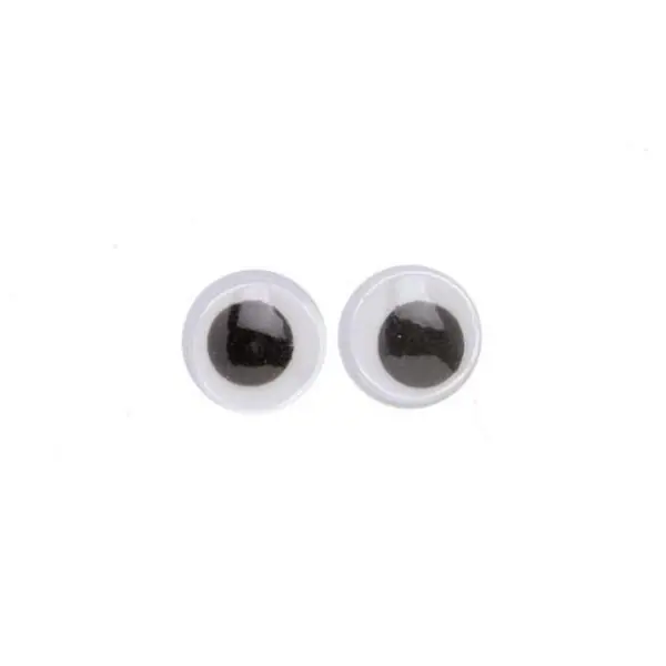 Glorex Wackelaugen rund 10 mm, 10 Stück
