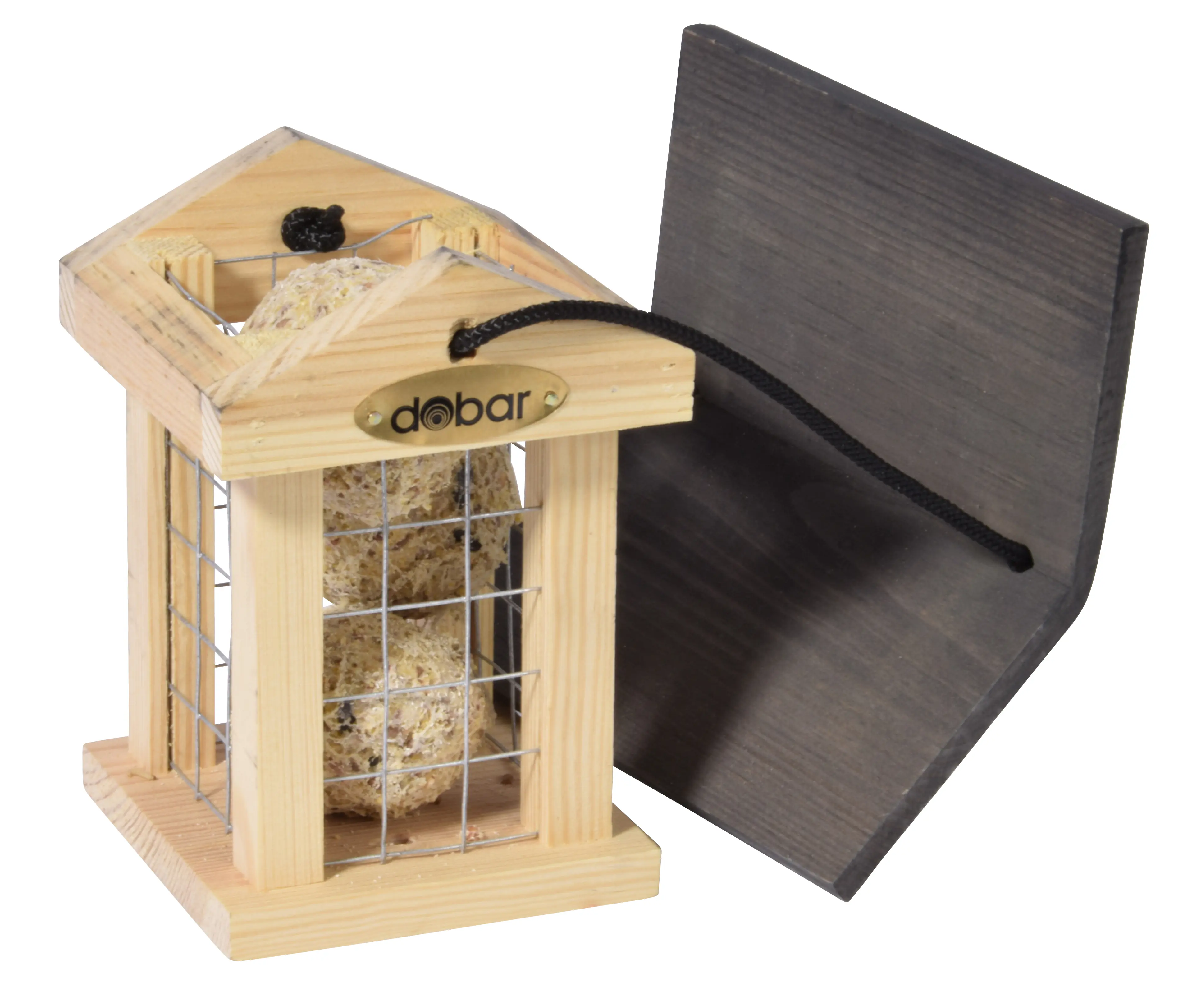 Dobar Vogelfutterhaus für Meisenknödel 14 x 16 x 16 cm cm braun Dobar Vogelfutterhaus für Meisenknödel 14 x 16 x 16 cm cm braun