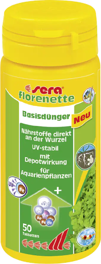 Sera Dünger für Aquarienpflanzen florenette 50 Tabs Sera Dünger für Aquarienpflanzen florenette 50 Tabs