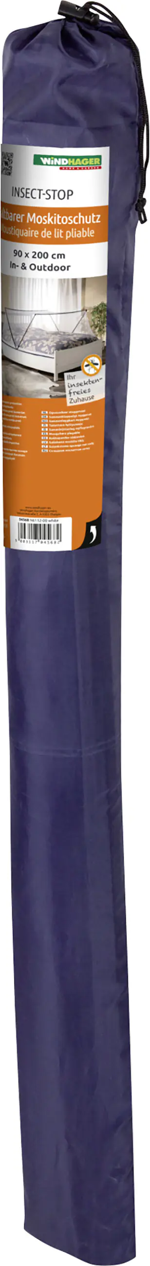 Windhager IS Falt-Moskitonetz 140 x 200 cm weiß/weiß