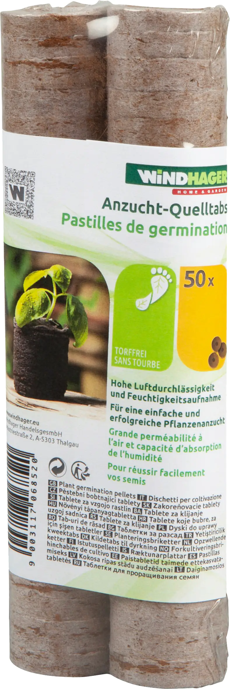 Windhager Kokosquelltabs 3,5 cm, 50 Stück Windhager Kokosquelltabs 3,5 cm, 50 Stück