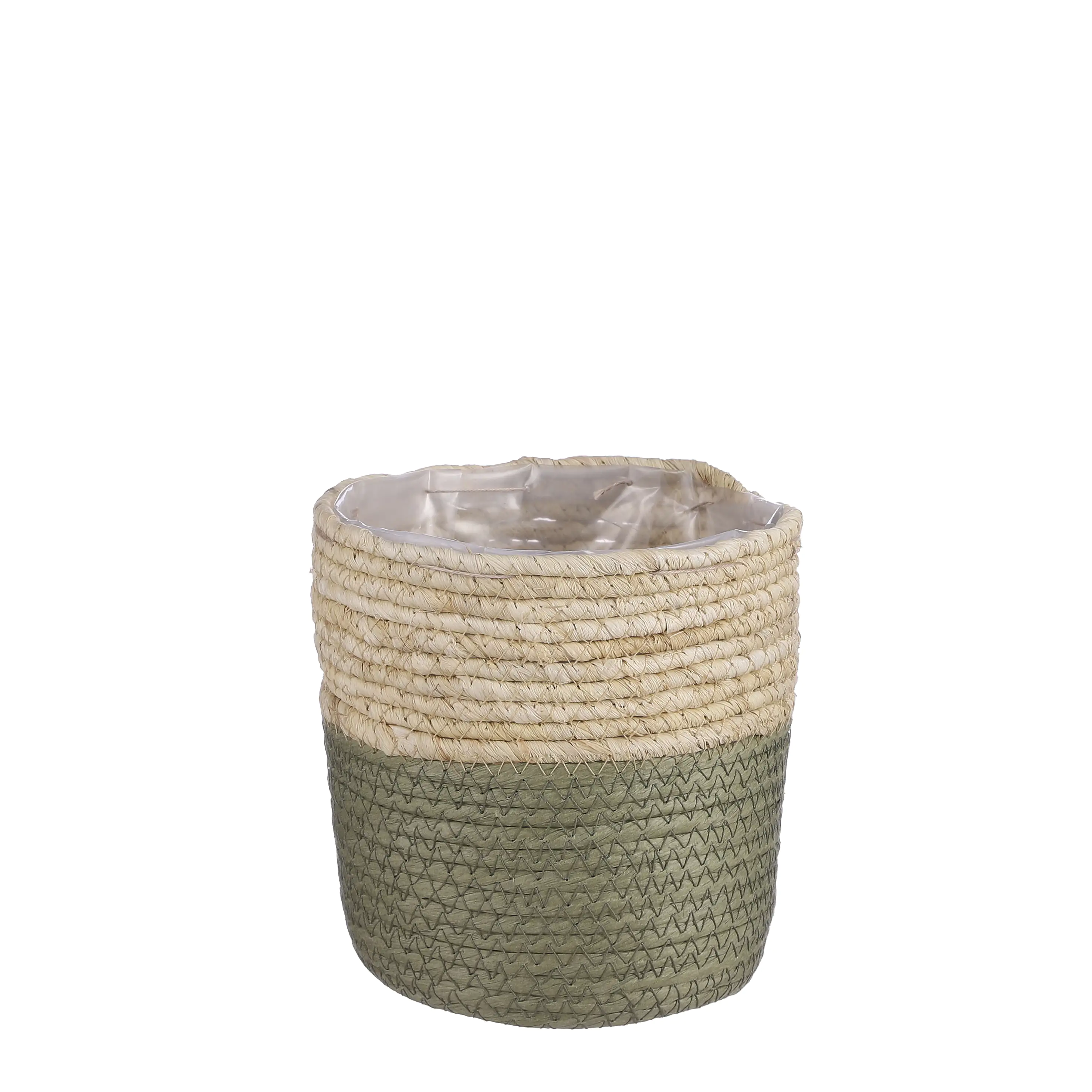 Mica Aufbewahrungskorb Rachel rund grün 16 x 16 cm