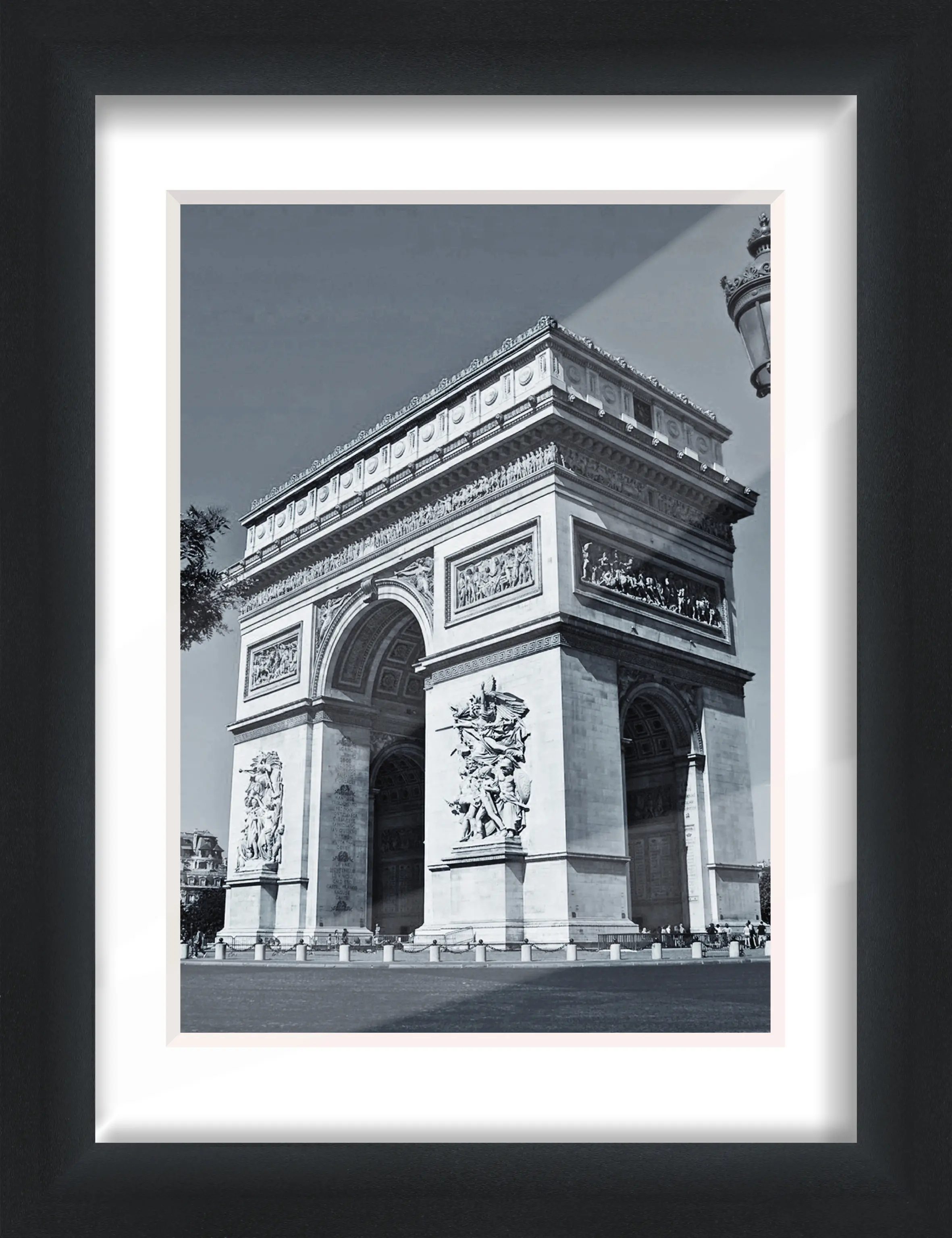 Alu Bilderrahmen Premium schwarz brushed 18 x 24 cm