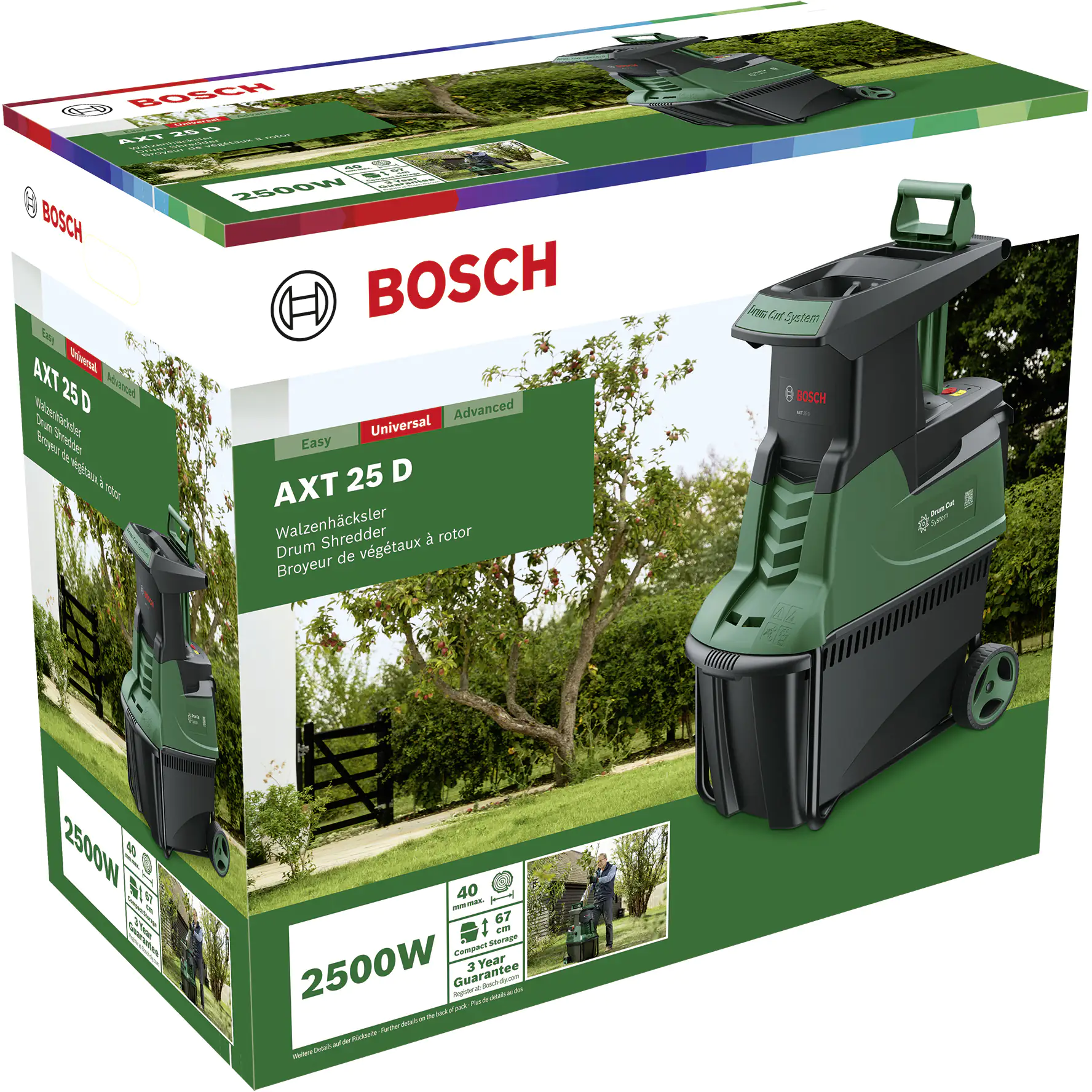 Bosch Häcksler AXT 25 D 2500 Watt Bosch Häcksler AXT 25 D 2500 Watt