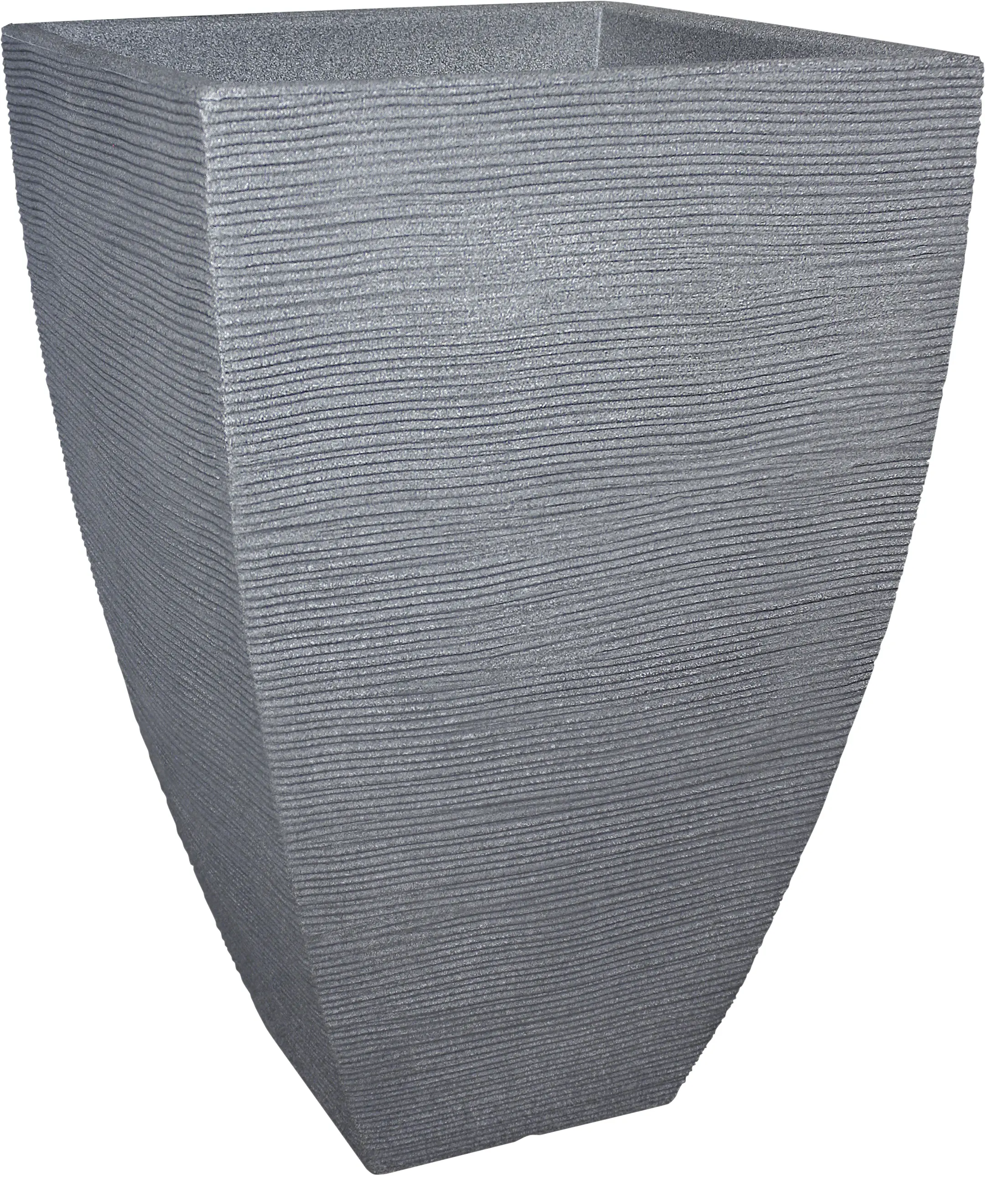Geli Pflanztopf mit Rillen 40 x 40 x 60 cm betonfarbe