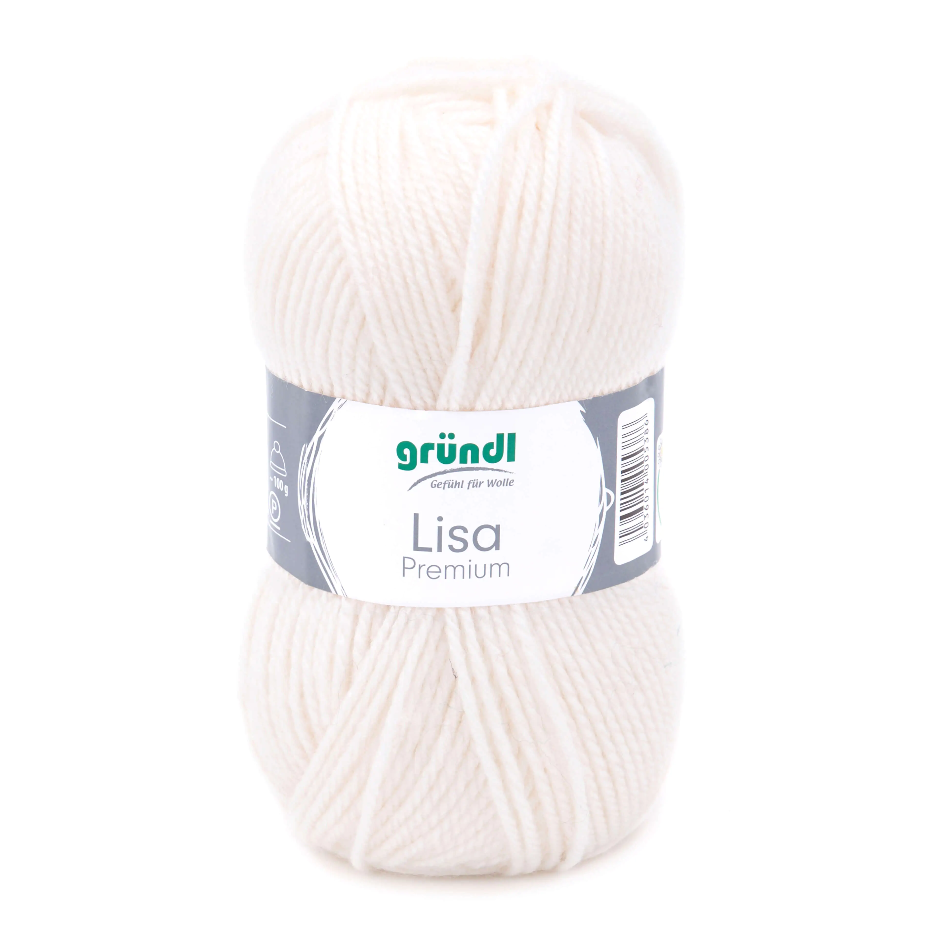Gründl Wolle Lisa Premium uni 50 g creme
