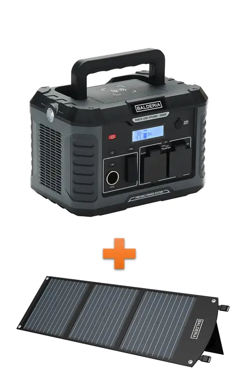 Balderia Powerstation + Solarpanel Solar Power Set PS1000-60 Balderia Powerstation + Solarpanel Solar Power Set PS1000-60