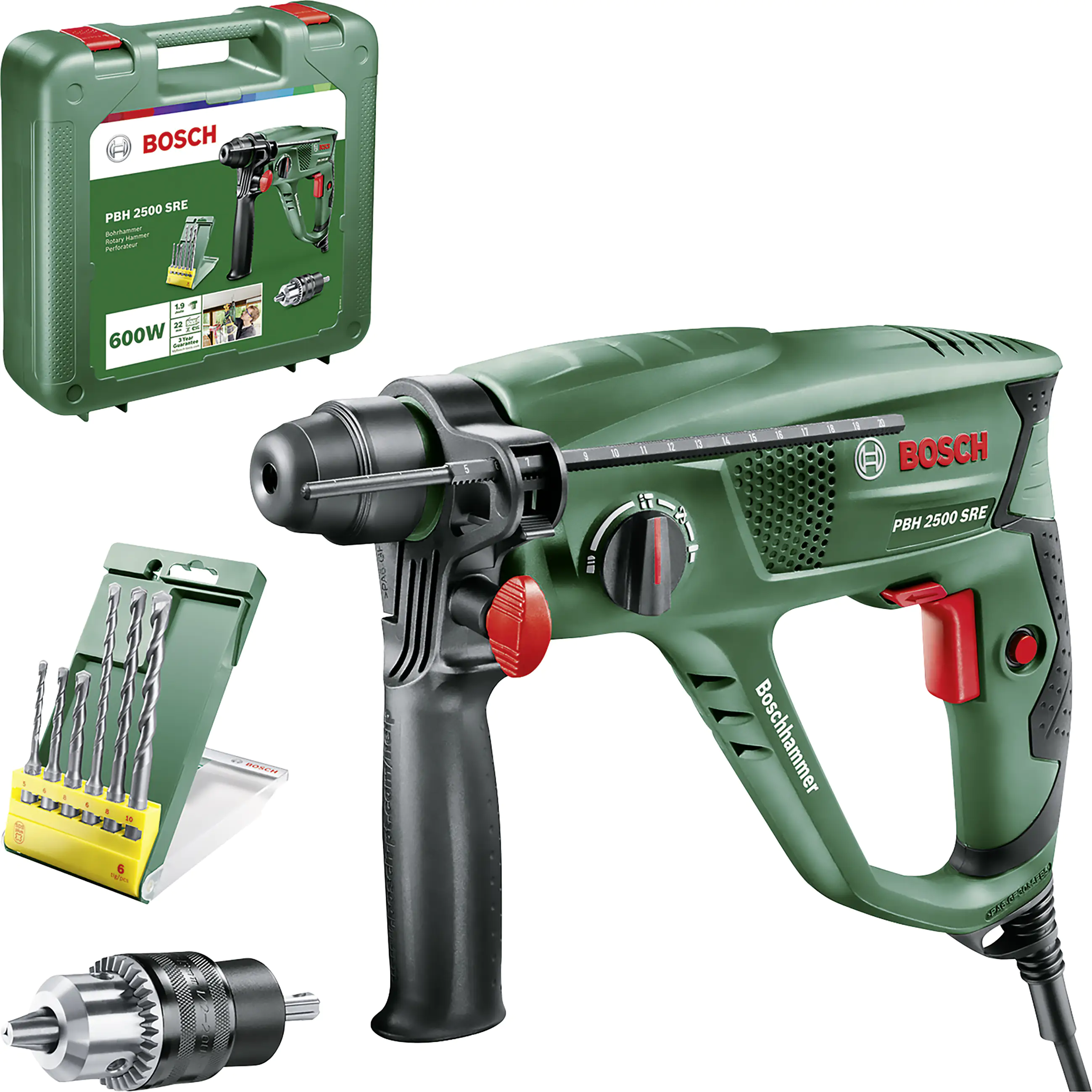 Bosch Bohrhammer PBH 2500 SRE 600 W Bosch Bohrhammer PBH 2500 SRE 600 W