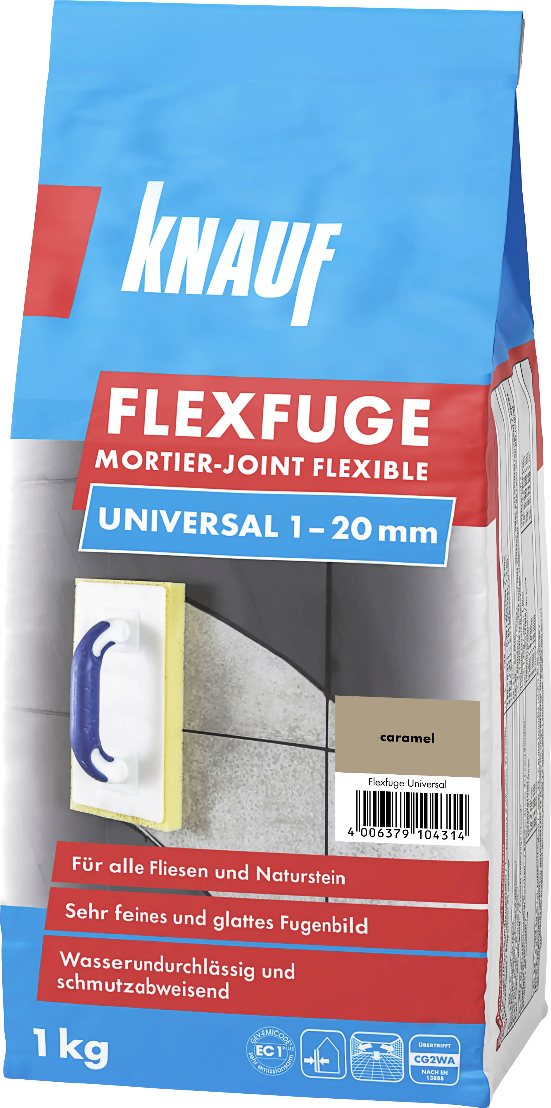 Knauf Fugenmörtel Flexfuge Universal 1 - 20 mm caramel 1 kg