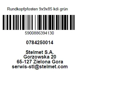Rundkopfpfosten 85 cm, 90 x 90 mm, kesseldruckimprägniert