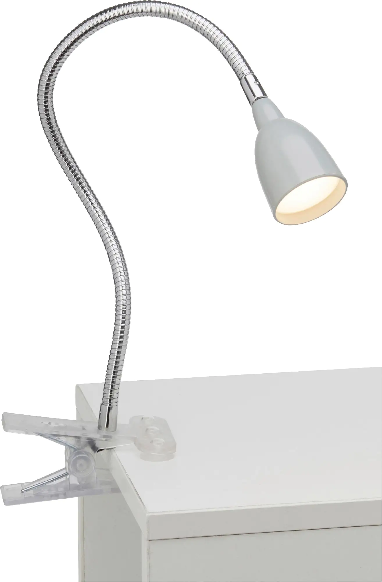 Brilliant Klemmleuchte Anthony 38 cm 2,2 W, warmweiß, mit Flexgelenk