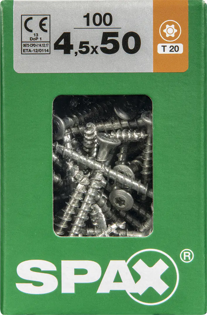 Spax Universalschrauben 4.5 x 50 mm TX 20 - 100 Stk.