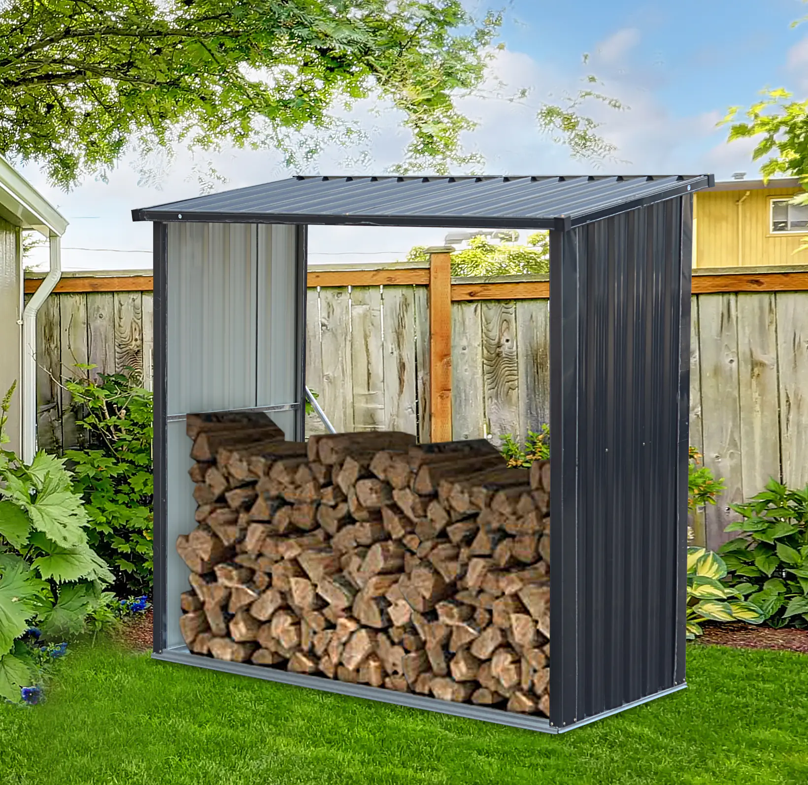 Tepro Kaminholzregal Wood Store 164 x 157 x 71 cm  Tepro Kaminholzregal Wood Store 164 x 157 x 71 cm