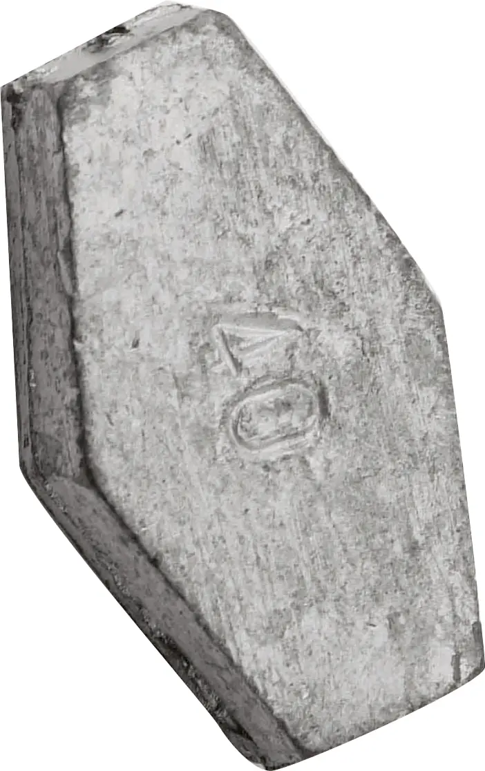 Sechskantblei 40g mit Loch 40 g