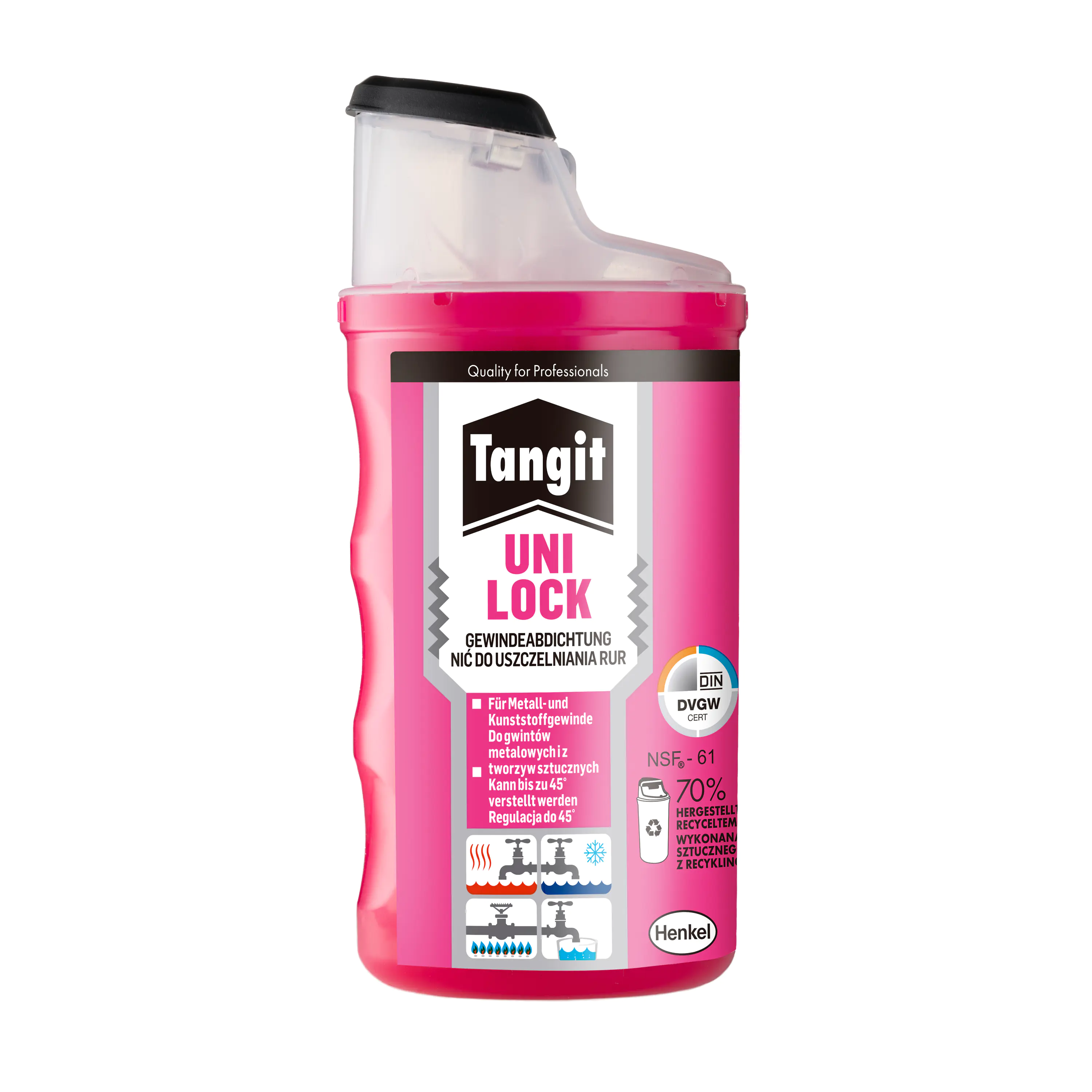 Tangit Gewindedichtfaden Uni-Lock weiß 80 m Spenderdose Tangit Gewindedichtfaden Uni-Lock weiß 80 m Spenderdose