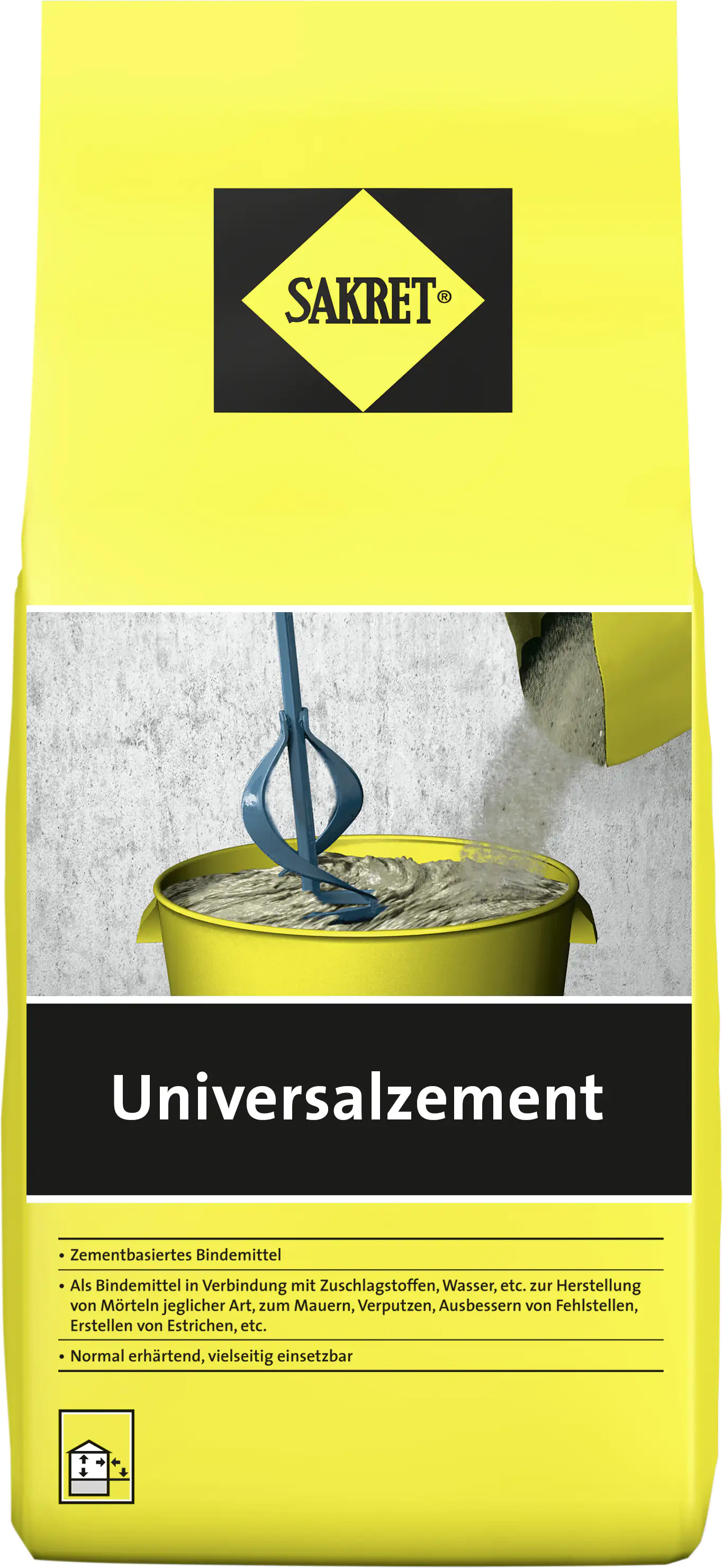 SAKRET Universalzement 5 kg Beutel grau