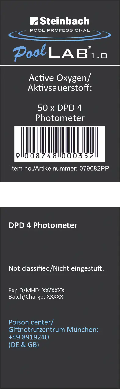 Steinbach Pool Professional DPD N°4 Photometer Tabletten 50 Stück Steinbach Pool Professional DPD N°4 Photometer Tabletten 50 Stück