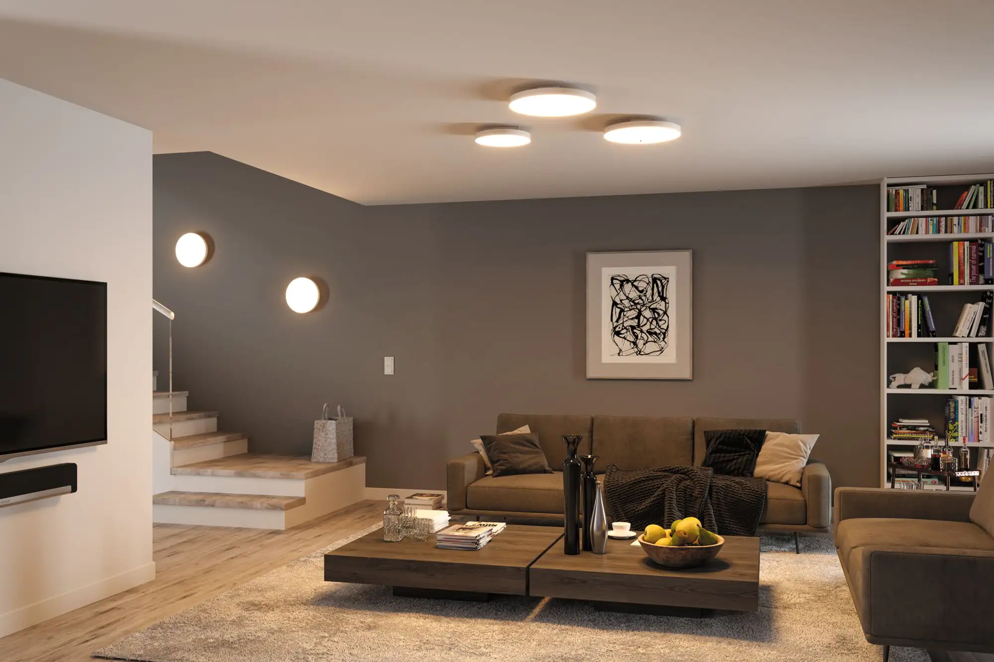 Paulmann LED Panel Velora Ø 40 cm weiß Zigbee RGBW