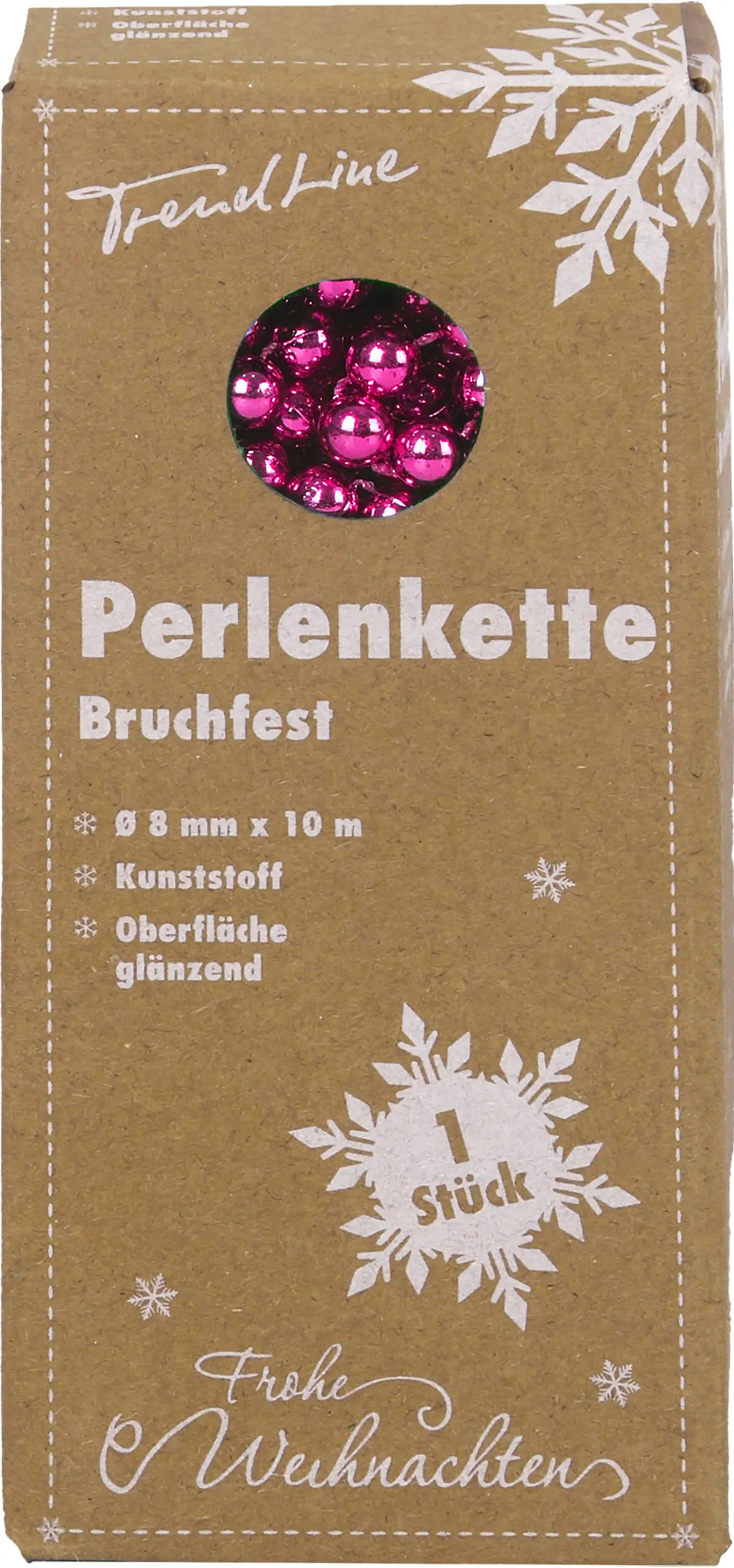 TrendLine Perlenkette bruchfest, langlebig 10 m magnolienrosa