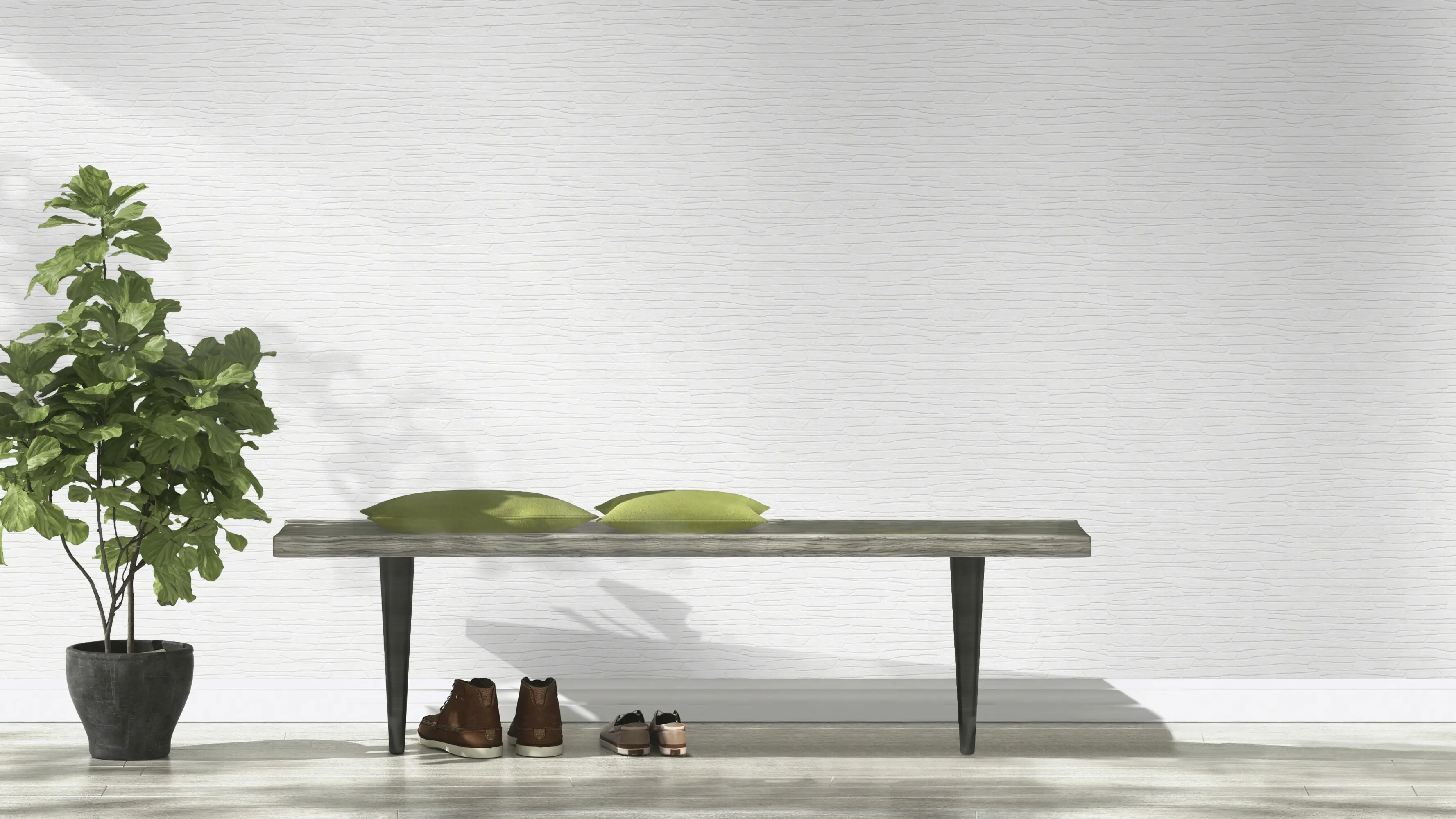 Rasch Vliestapete 816747 Wallton überstreichbare steine weiß 10,05 x 0,53 m