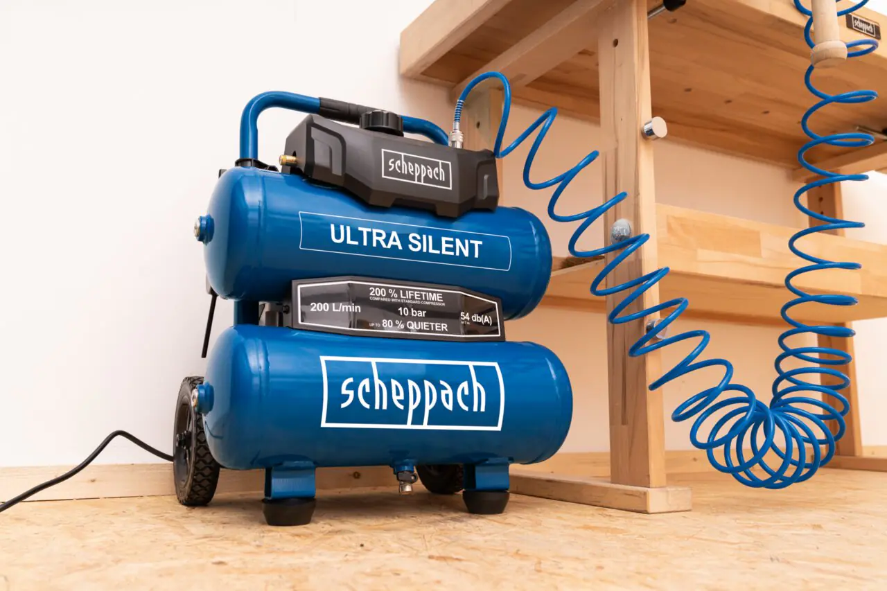 Scheppach Kompressor HC20Si Twin Ultra Silent 750 W 10 bar 20 l 54dB