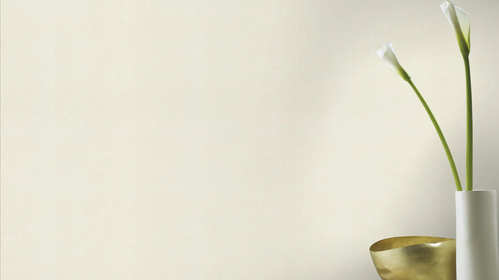Rasch Vliestapete 560282 BARBARA home Collection III uni creme, 10,05 x 0,53 m