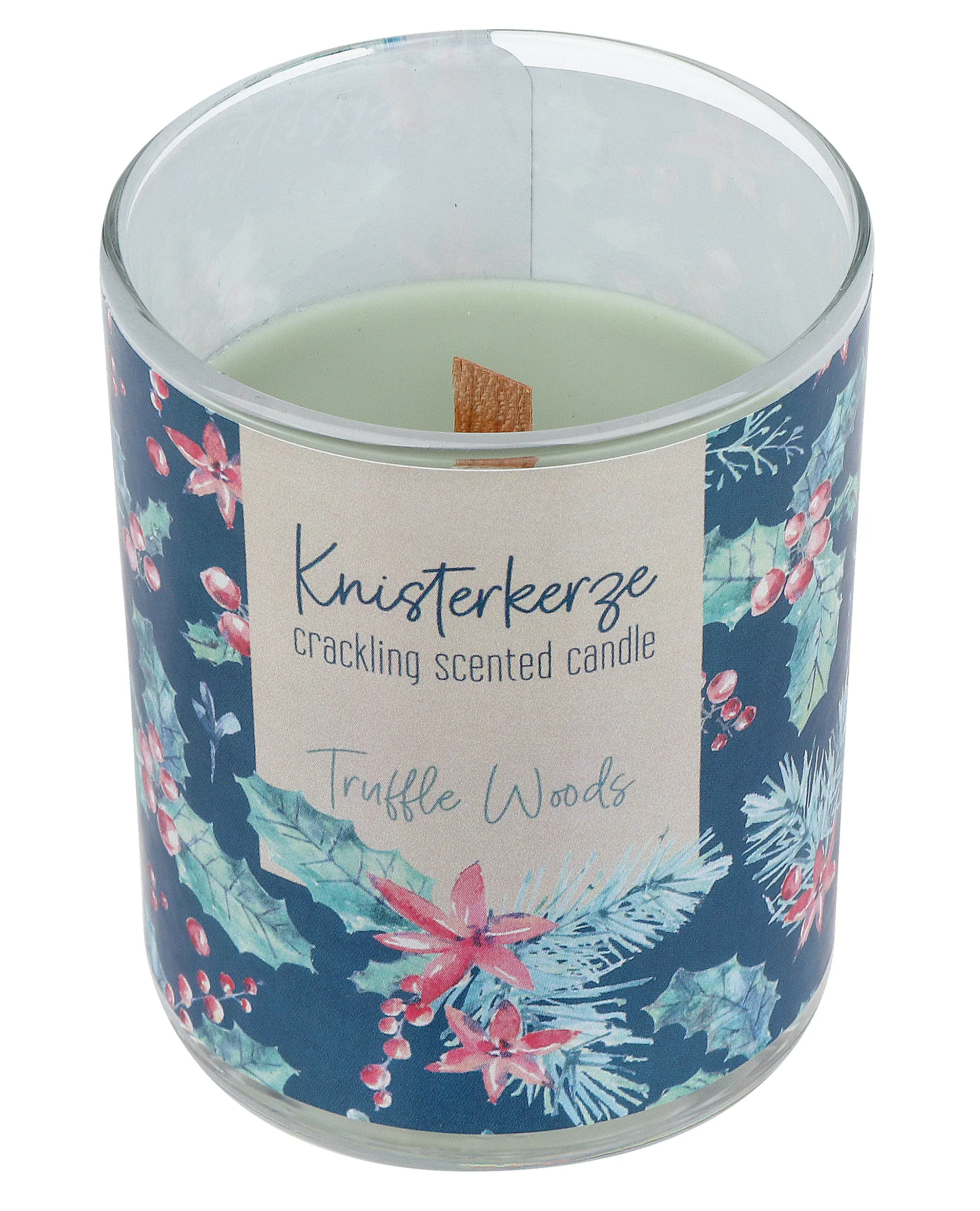 Steinhart Knisterkerze mit Duft Truffle Woods Ø 6,5 x 7,9 cm im Glas salbei