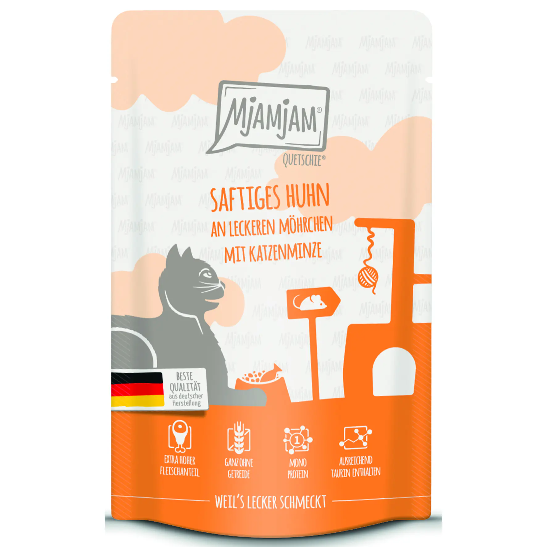 MjAMjAM - Quetschie - saftiges Huhn an leckeren Möhrchen 125 g 125 g
