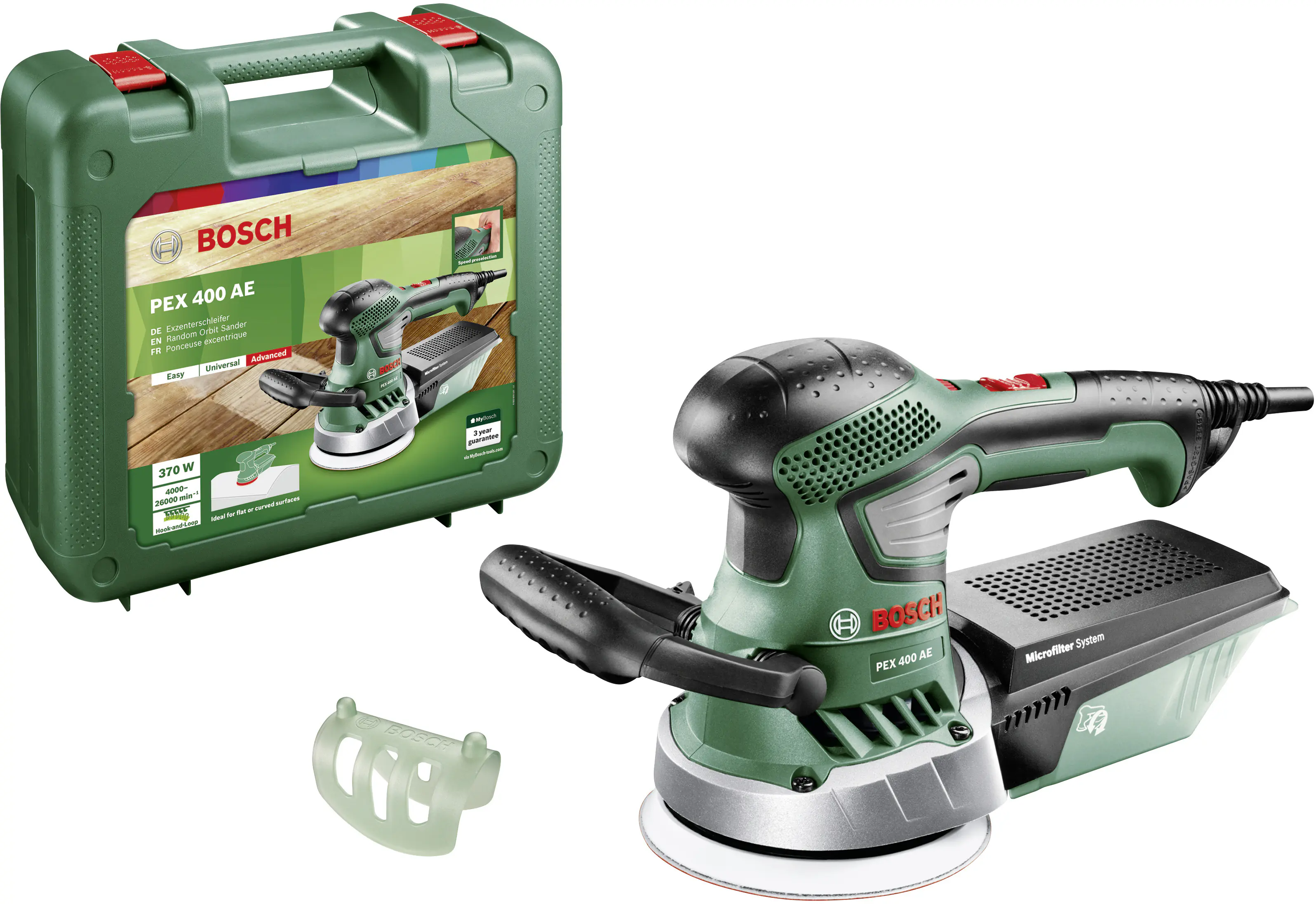 Bosch Exzenterschleifer PEX 400 AE 370 W, Ø 125 mm