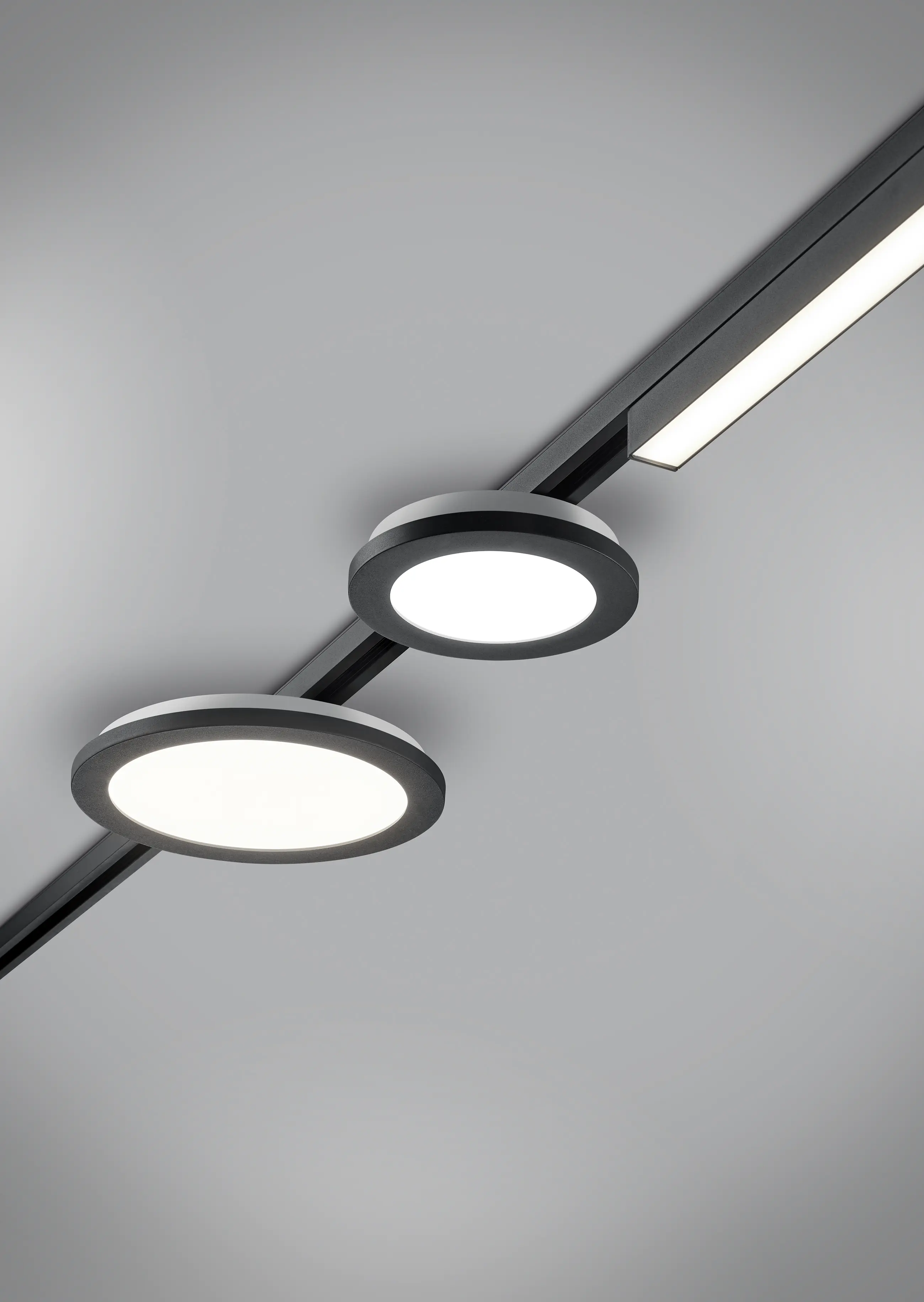 TRIO Leuchten LED Klemmleuchte DUOline schwarz matt, dimmbar TRIO Leuchten LED Klemmleuchte DUOline schwarz matt, dimmbar