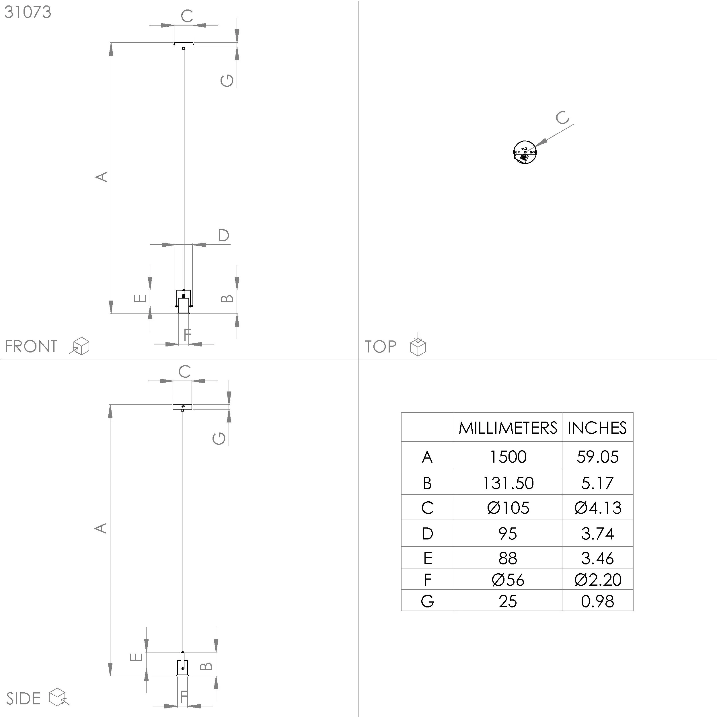 Eglo Pendelleuchte Calari schwarz, 9,5 x 6,5 x 150 cm E27 Eglo Pendelleuchte Calari schwarz, 9,5 x 6,5 x 150 cm E27