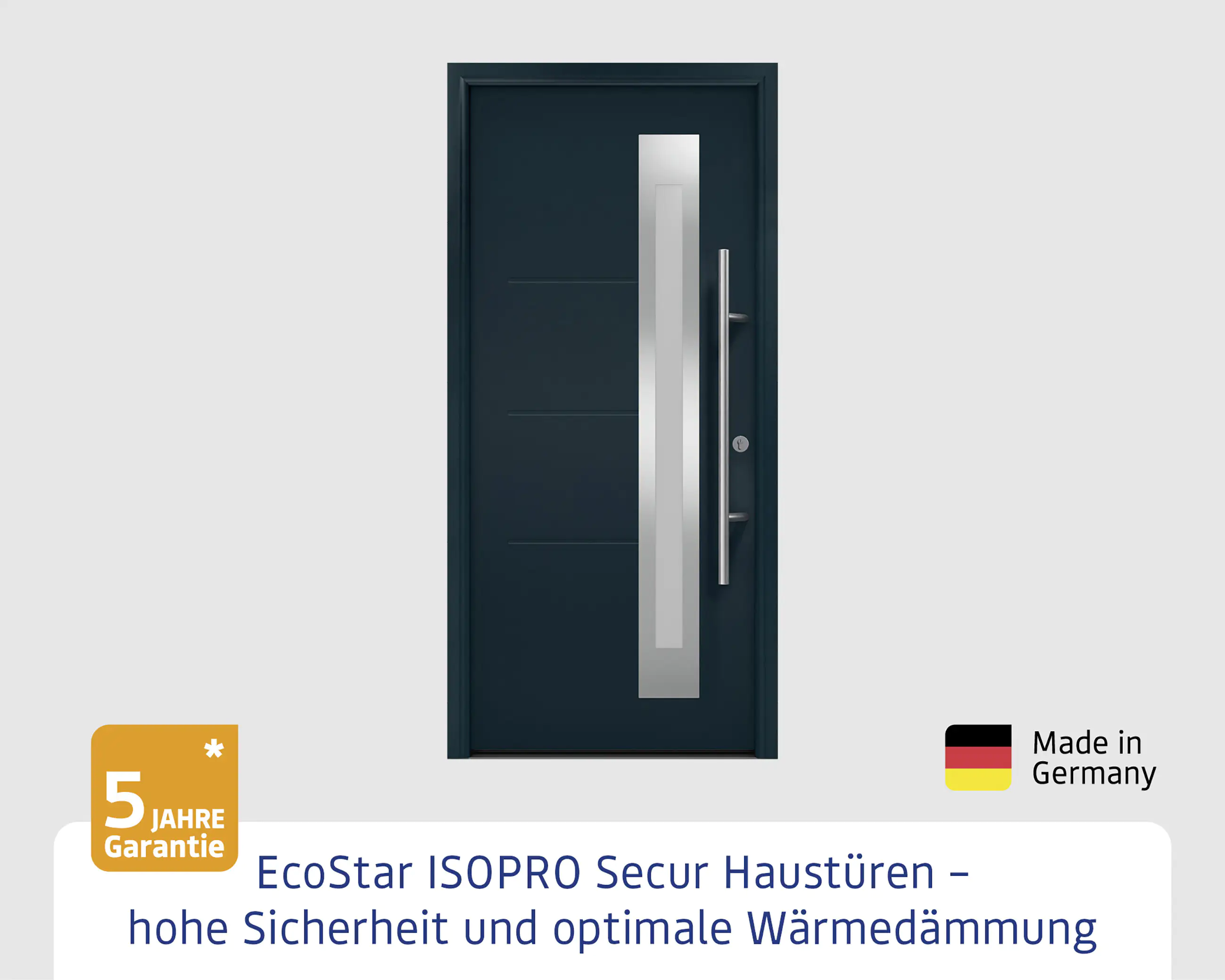 EcoStar Haustür ISOPRO Secur IPS 780S RC2 anthrazitgrau 110 x 210 cm EcoStar Haustür ISOPRO Secur IPS 780S RC2 anthrazitgrau 110 x 210 cm