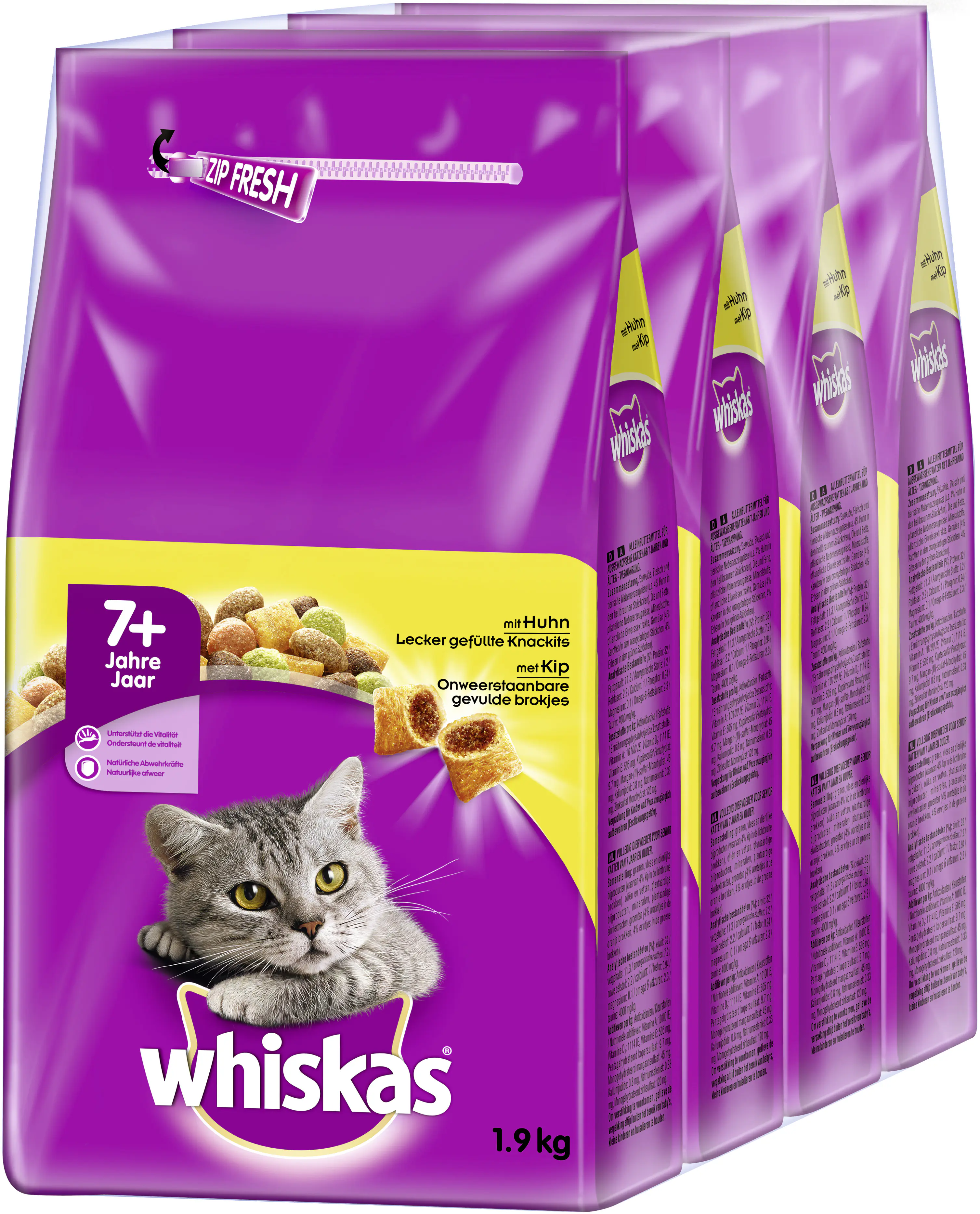 WHISKAS® Beutel Trocken Senior mit Huhn 1,9 kg 1,9 kg