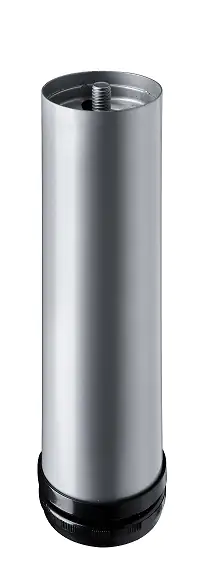 Hettich Möbelfuß 6,0 x 20 - 23 cm Aluminium-Optik - 1 Stück
