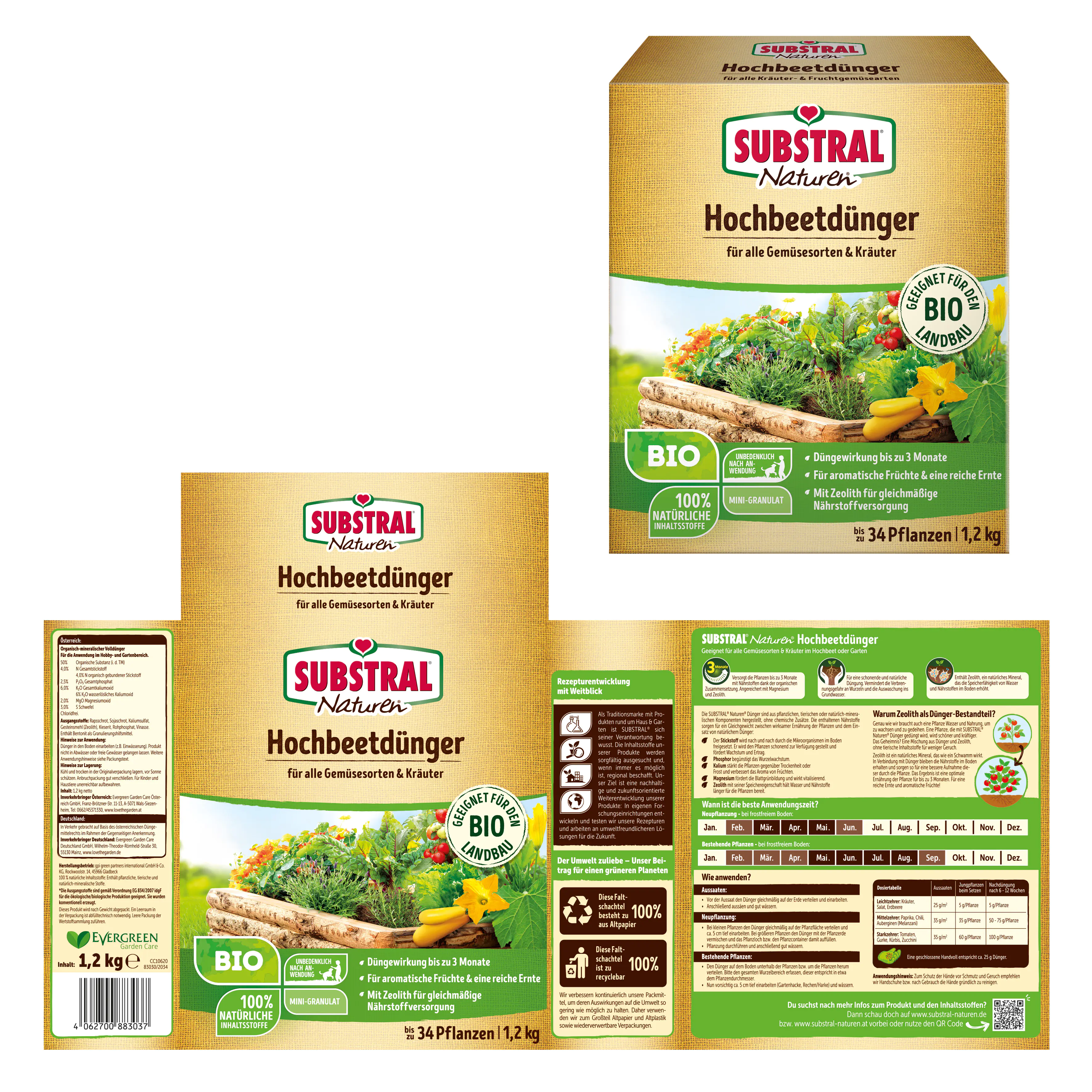 Substral Naturen Hochbeet Dünger 1,2 kg