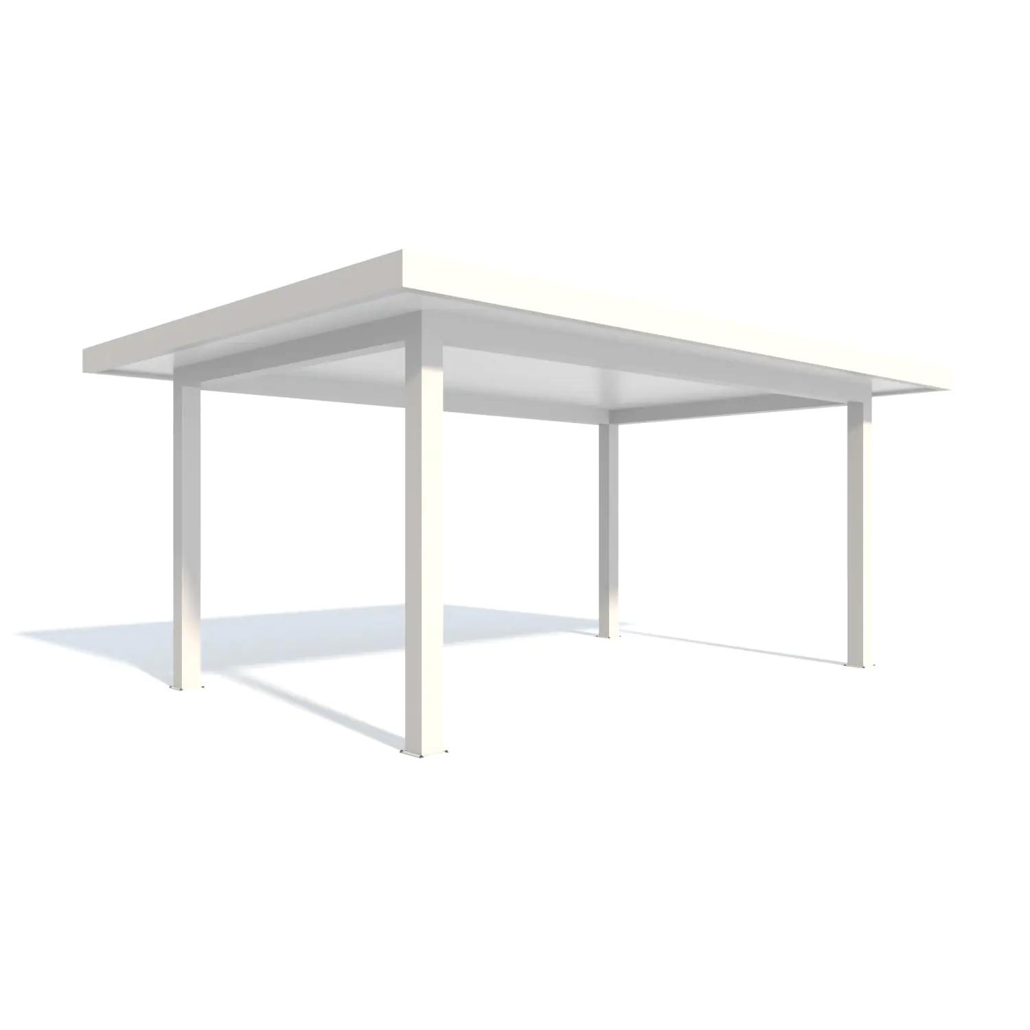 Carport Style 400 x 600 cm weiß