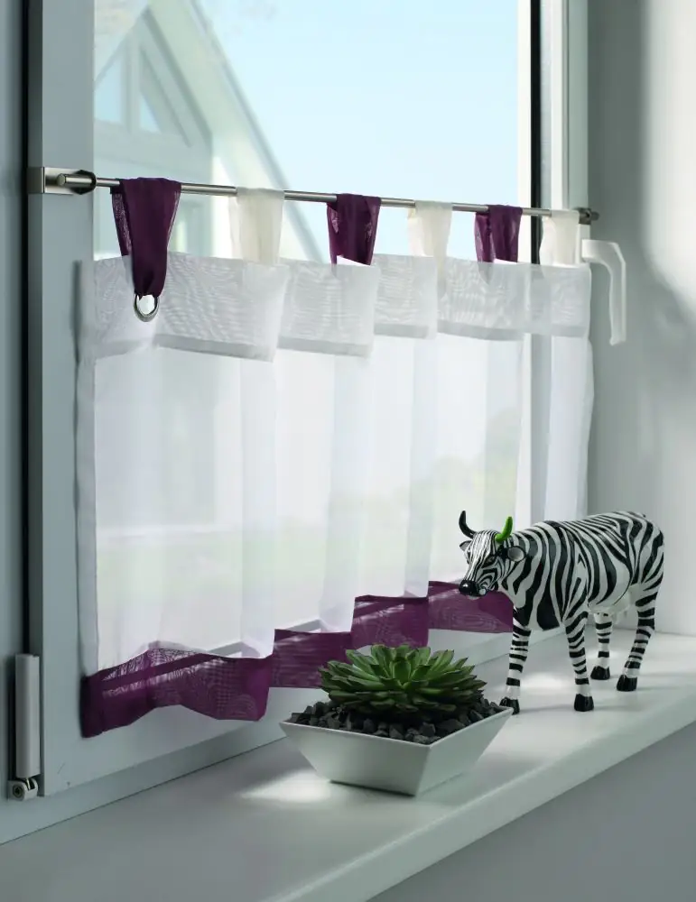 Gardinia Adapter für Spannvitrage 2 Stück, titan