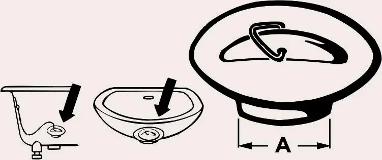 Cornat Ventilstopfen-Universal mit Dreikantbügel Ø 325 mm
