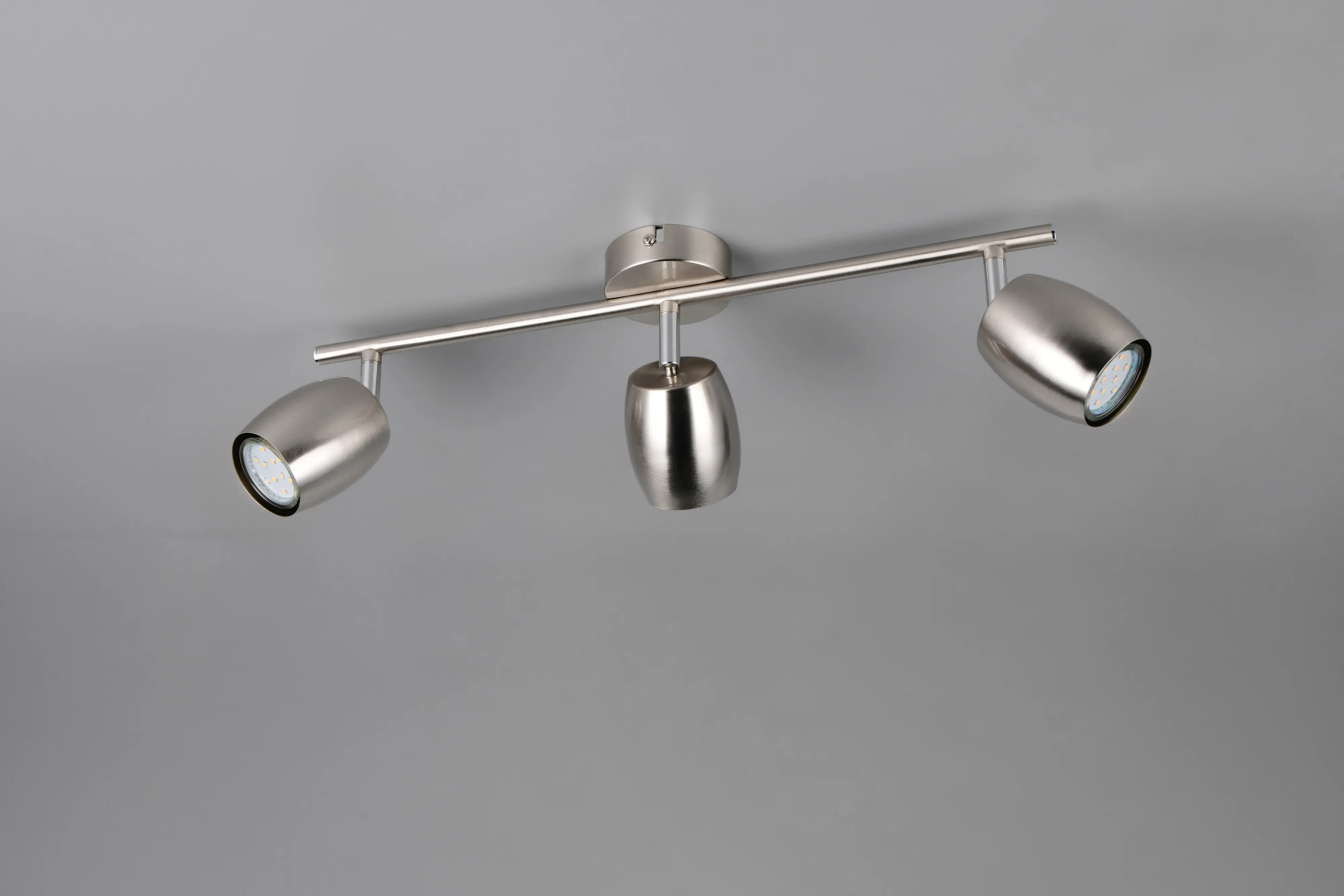 Reality Deckenstrahler 3er Spot Nancy GU10 nickel matt