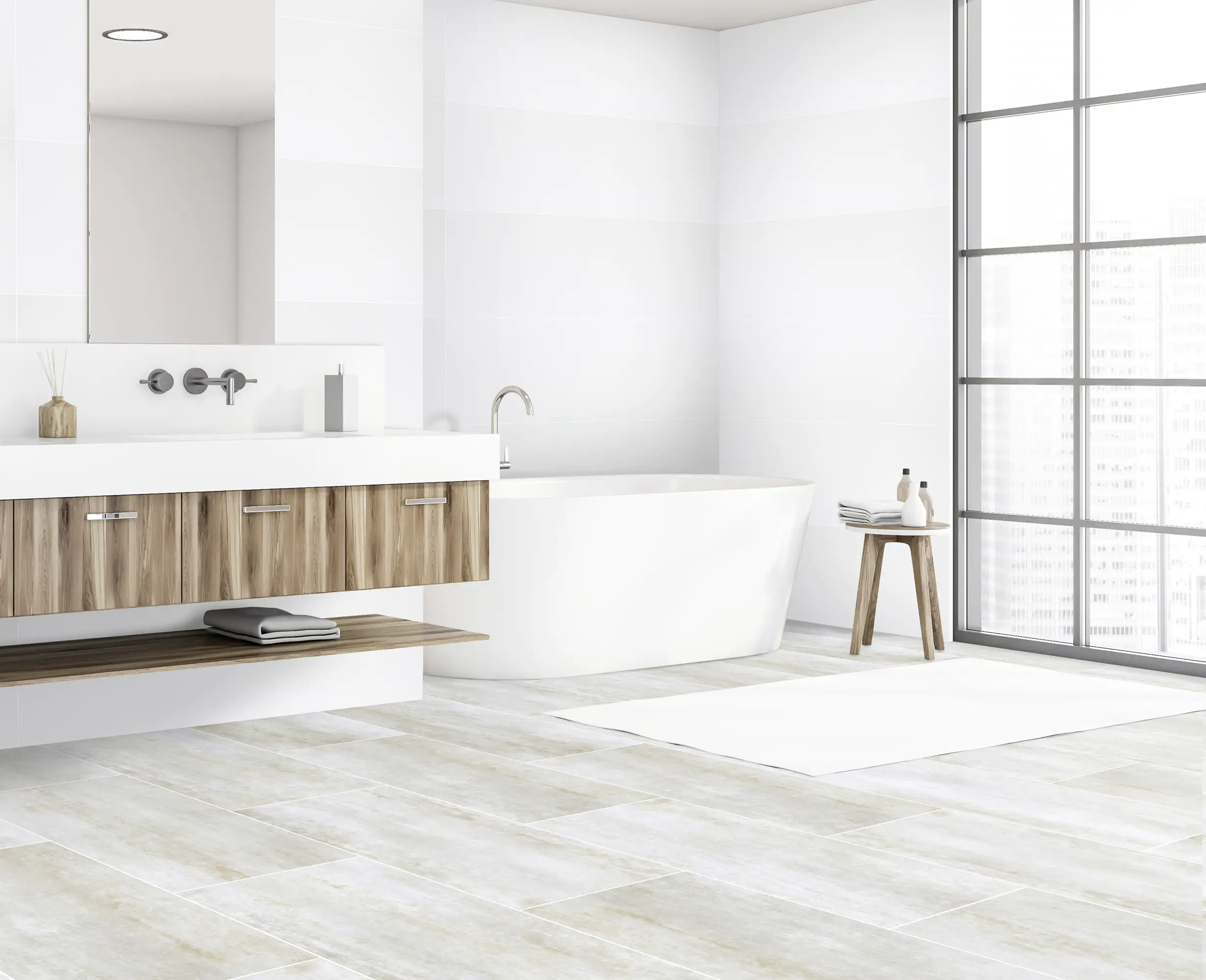 Bodenfliese Feinsteinzeug Allora due 30 x 60,4 cm weiß Bodenfliese Feinsteinzeug Allora due 30 x 60,4 cm weiß