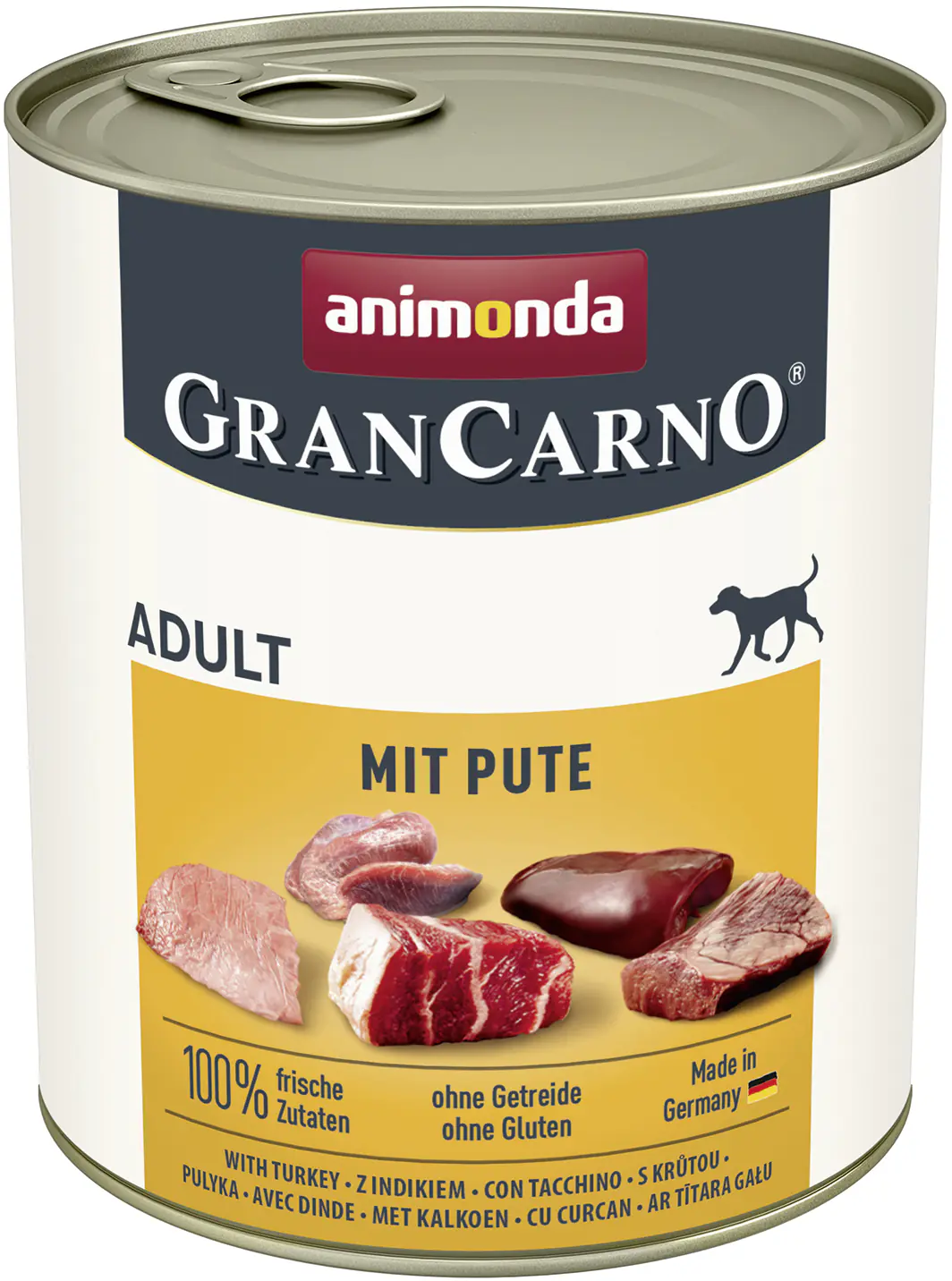Animonda GranCarno Hundenassfutter Adult getreidefrei 800 g Pute